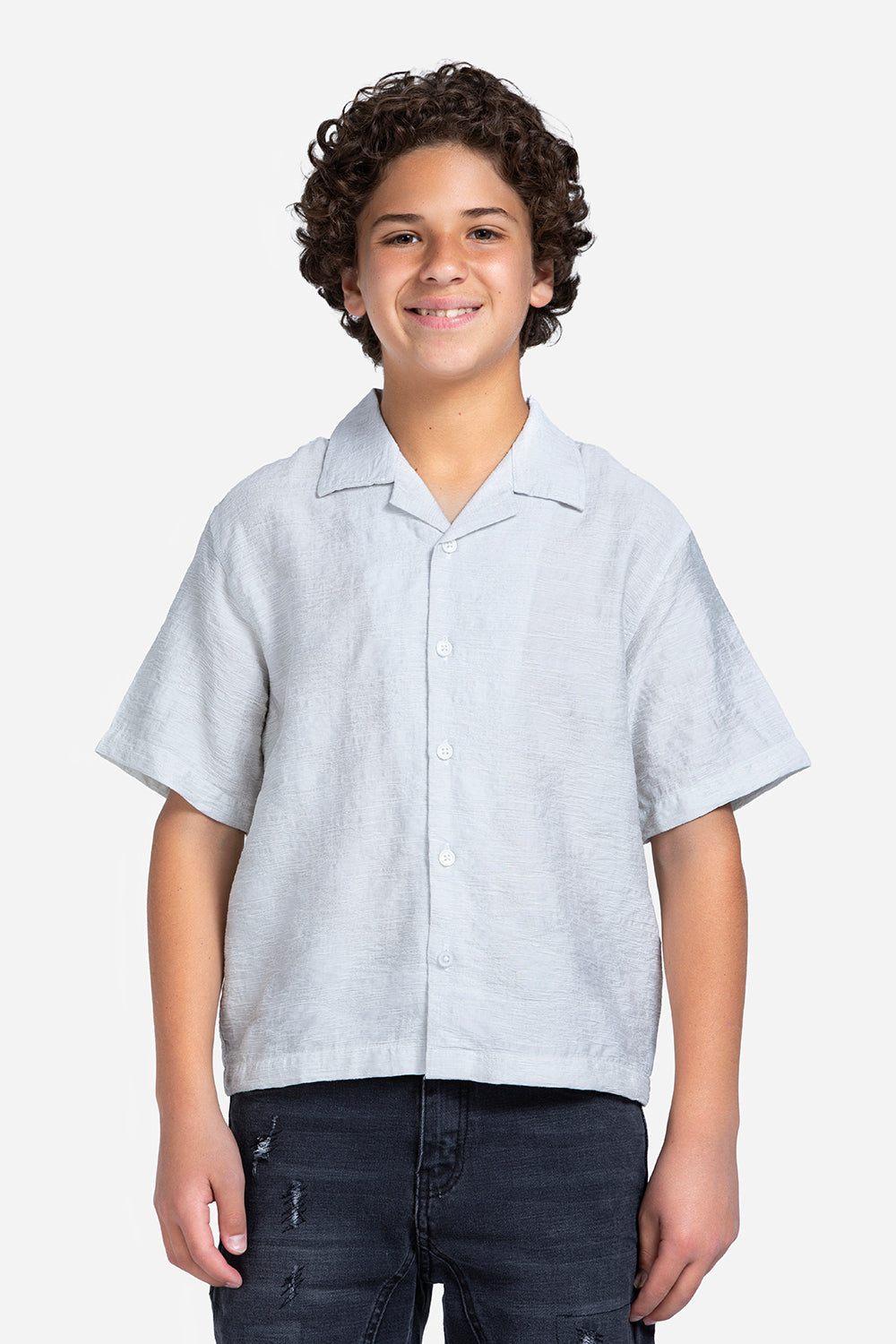 Half sleeve shirt - Boys - Plain