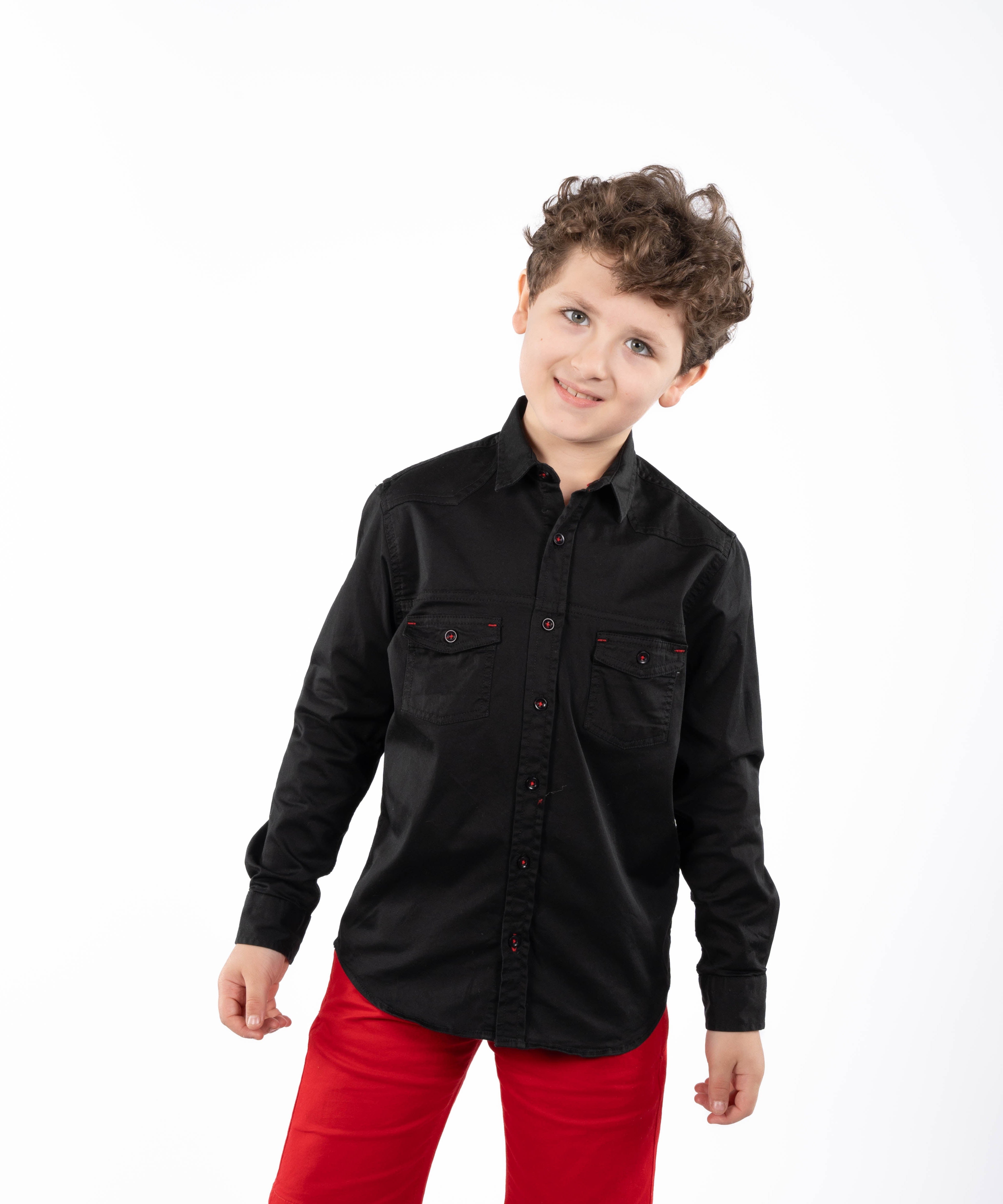 قميص - ولادي - كم طويل