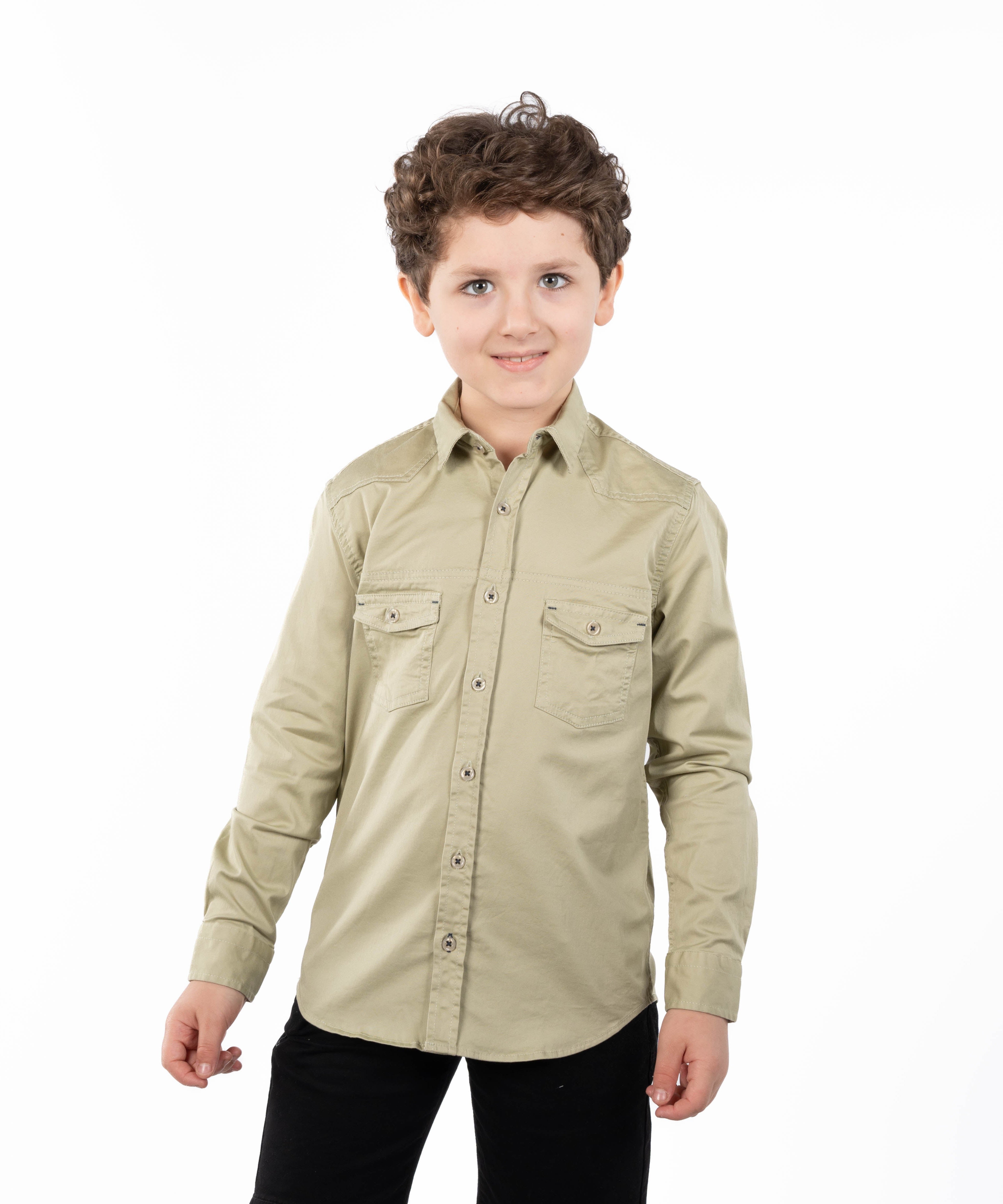 قميص - ولادي - كم طويل