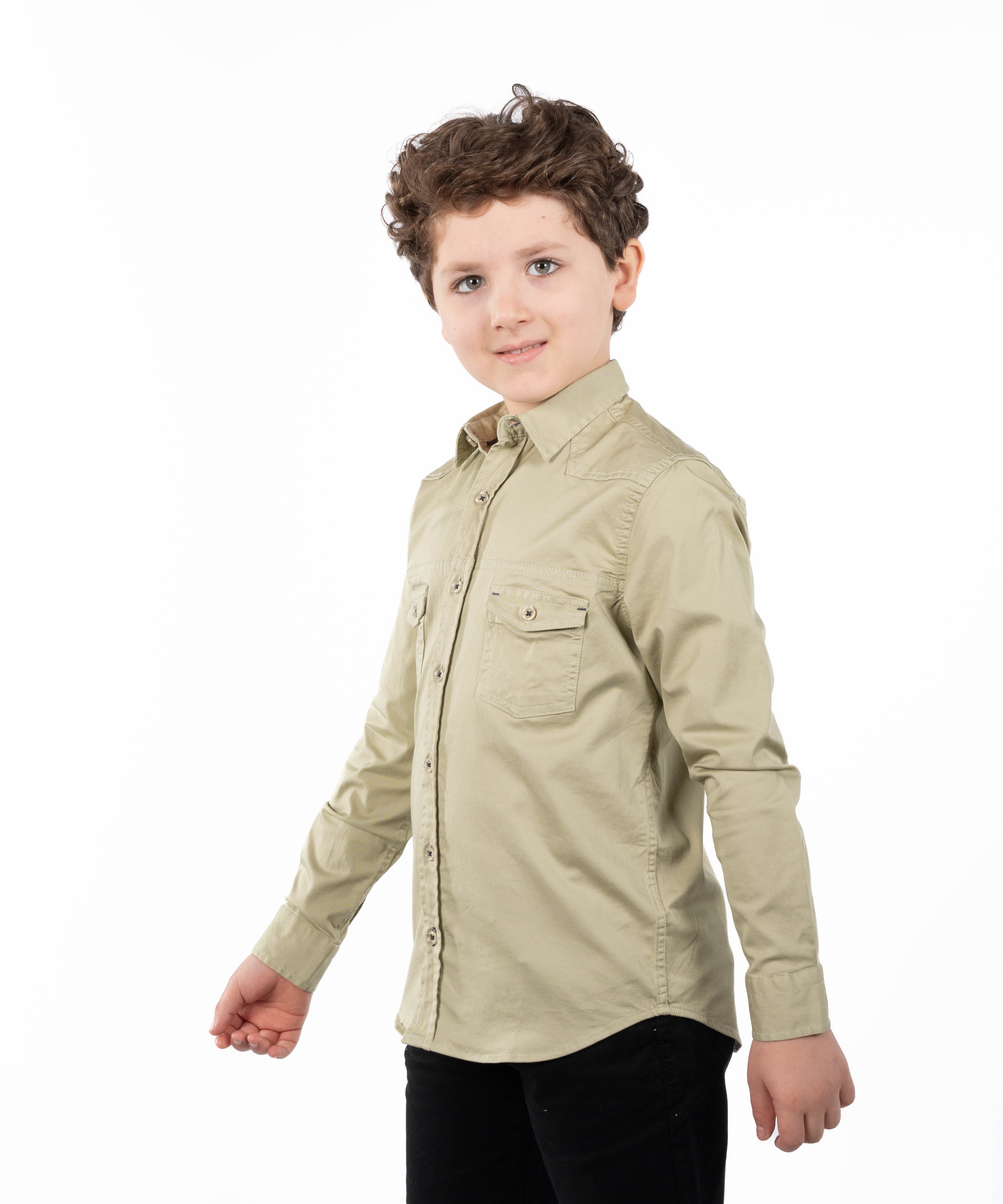 قميص - ولادي - كم طويل