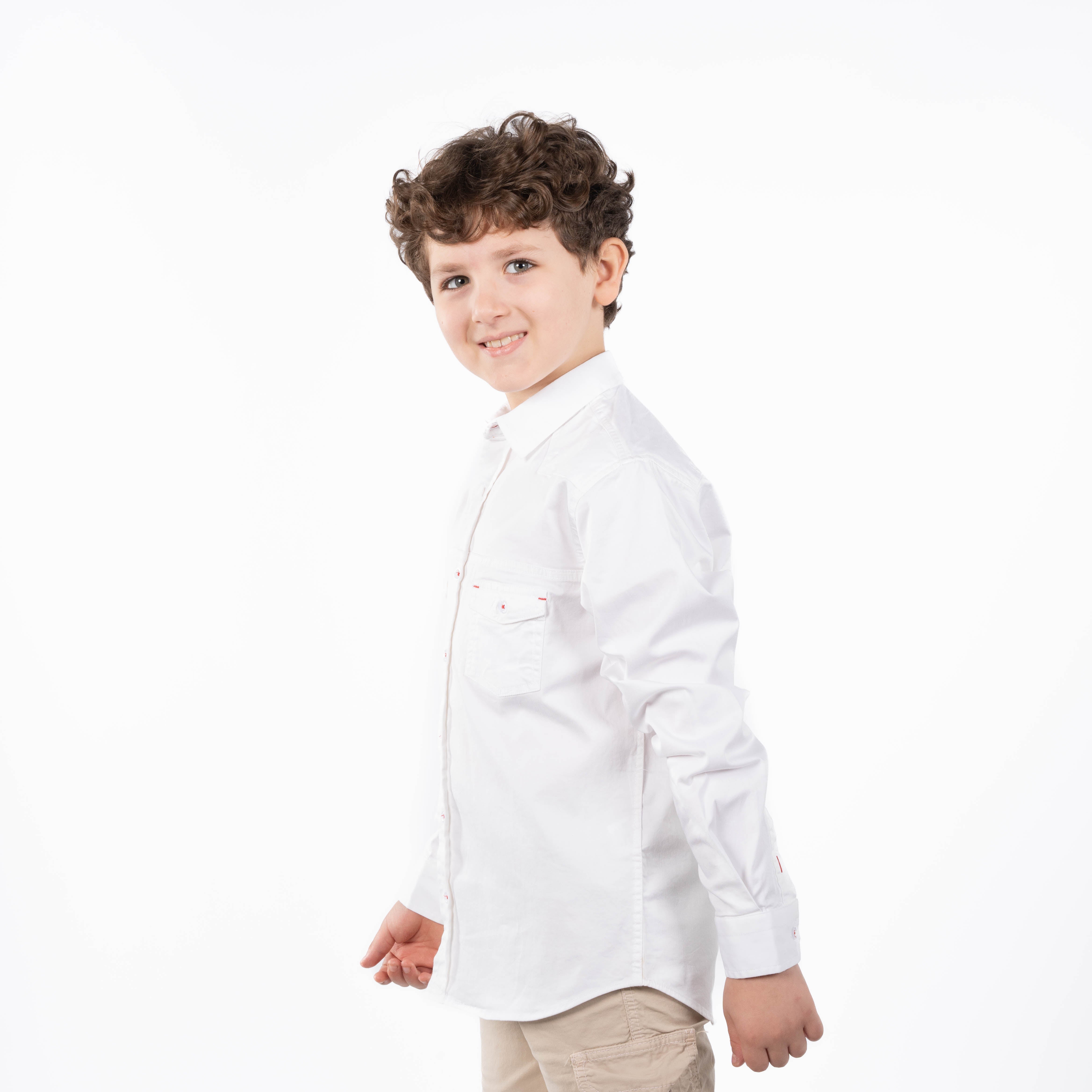 قميص - ولادي - كم طويل