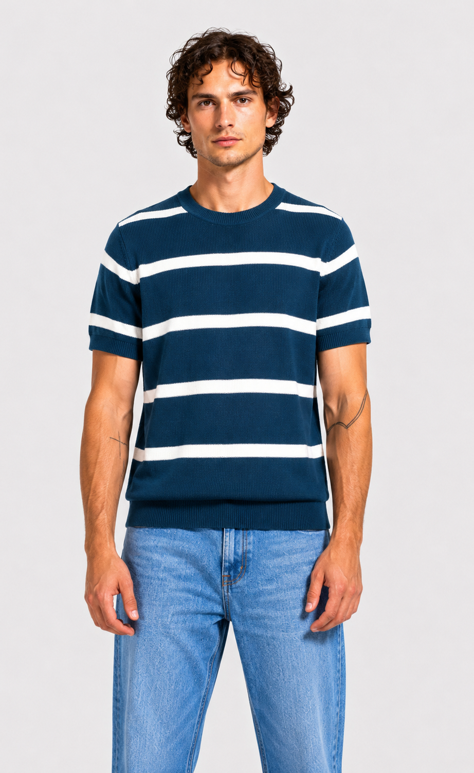 Men's Striped Crew-Neck Short-Sleeve T-Shirt – view 7