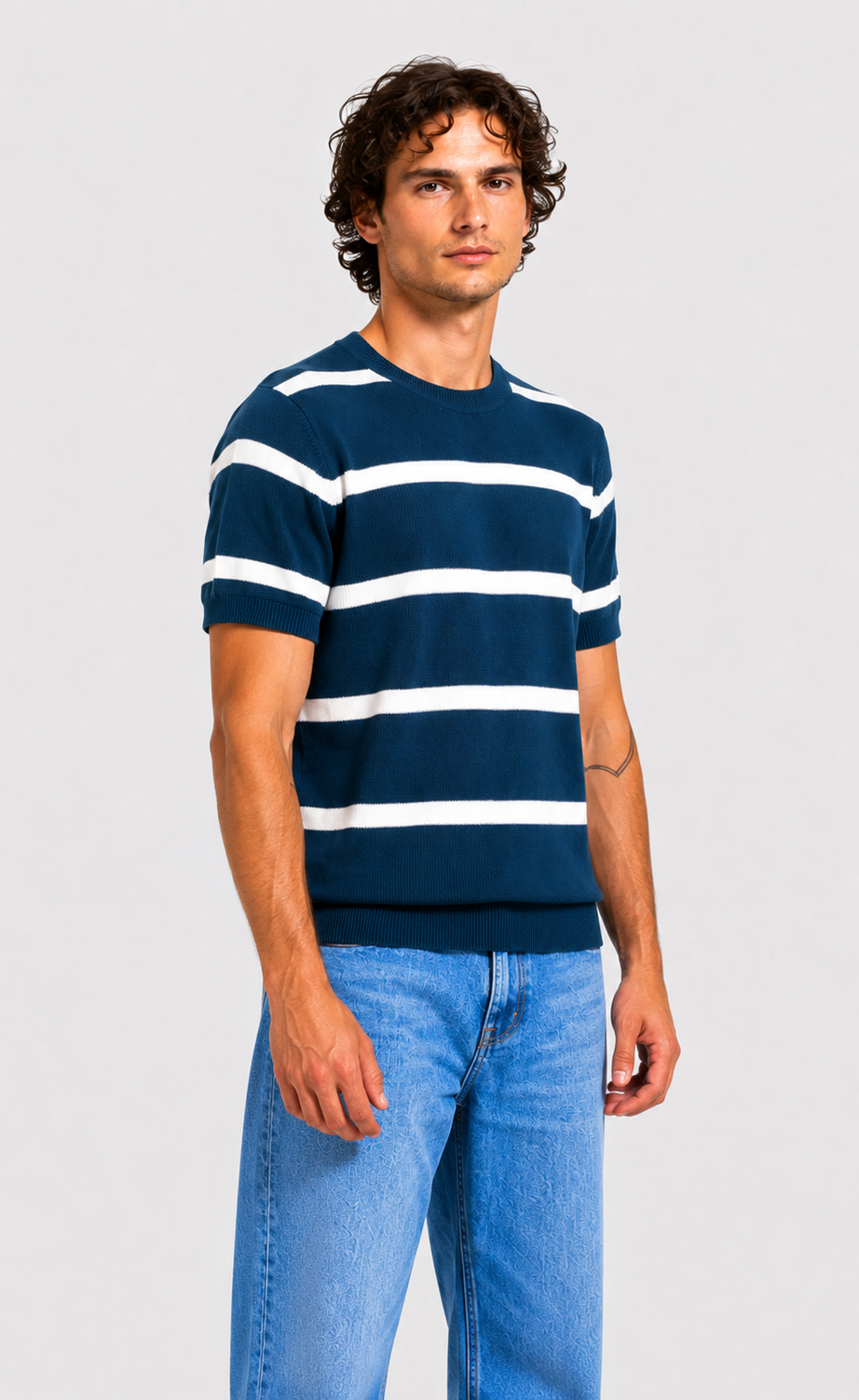 Men's Striped Crew-Neck Short-Sleeve T-Shirt – view 8