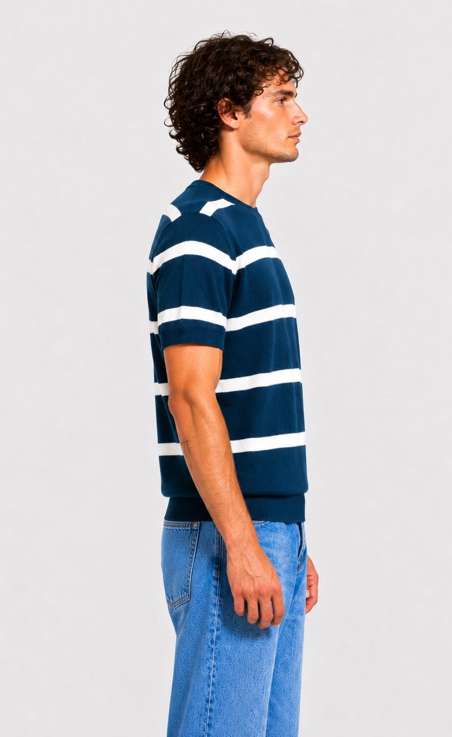 Men's Striped Crew-Neck Short-Sleeve T-Shirt – view 9