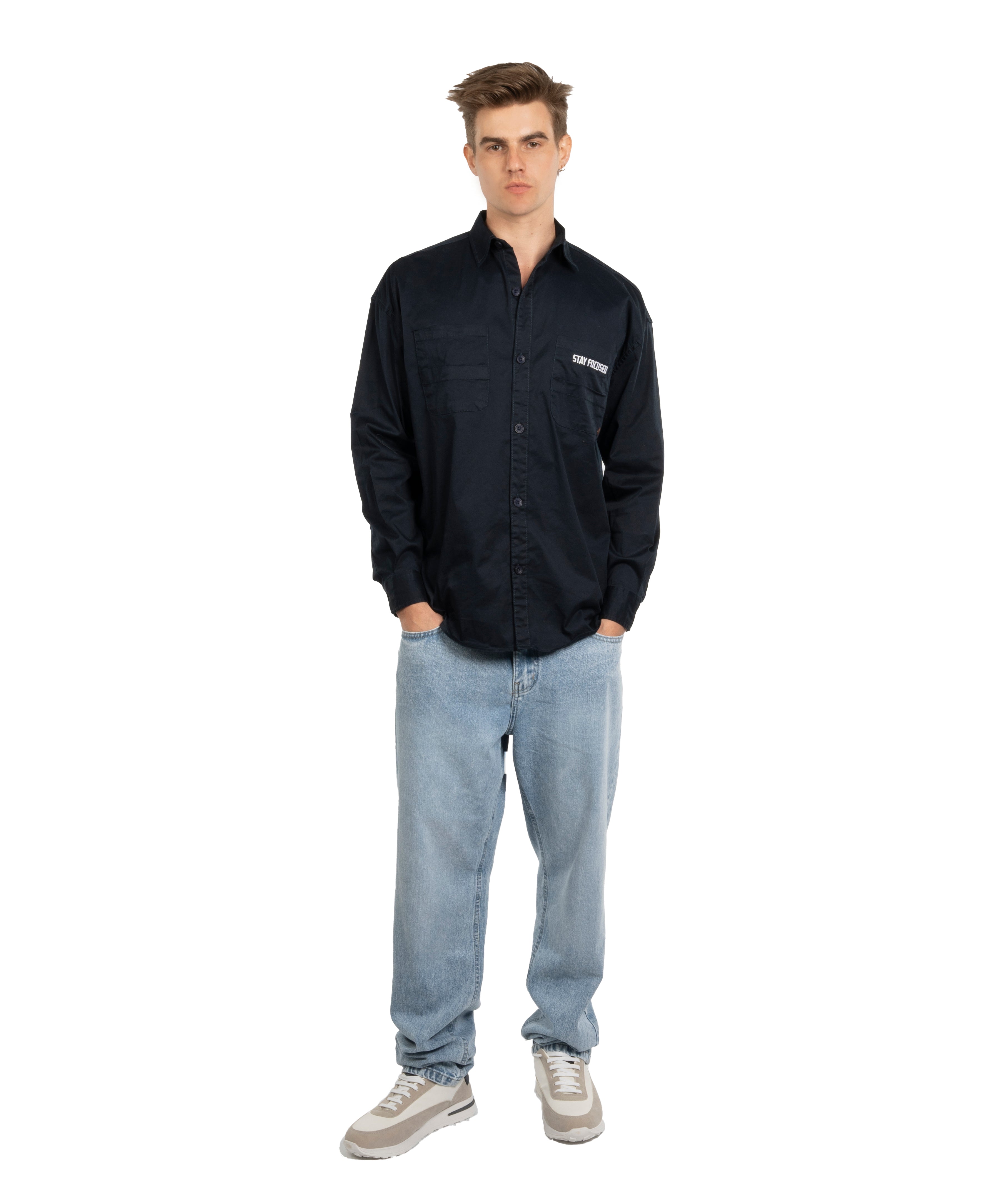 Long Sleeve Shirt - Men - Plain