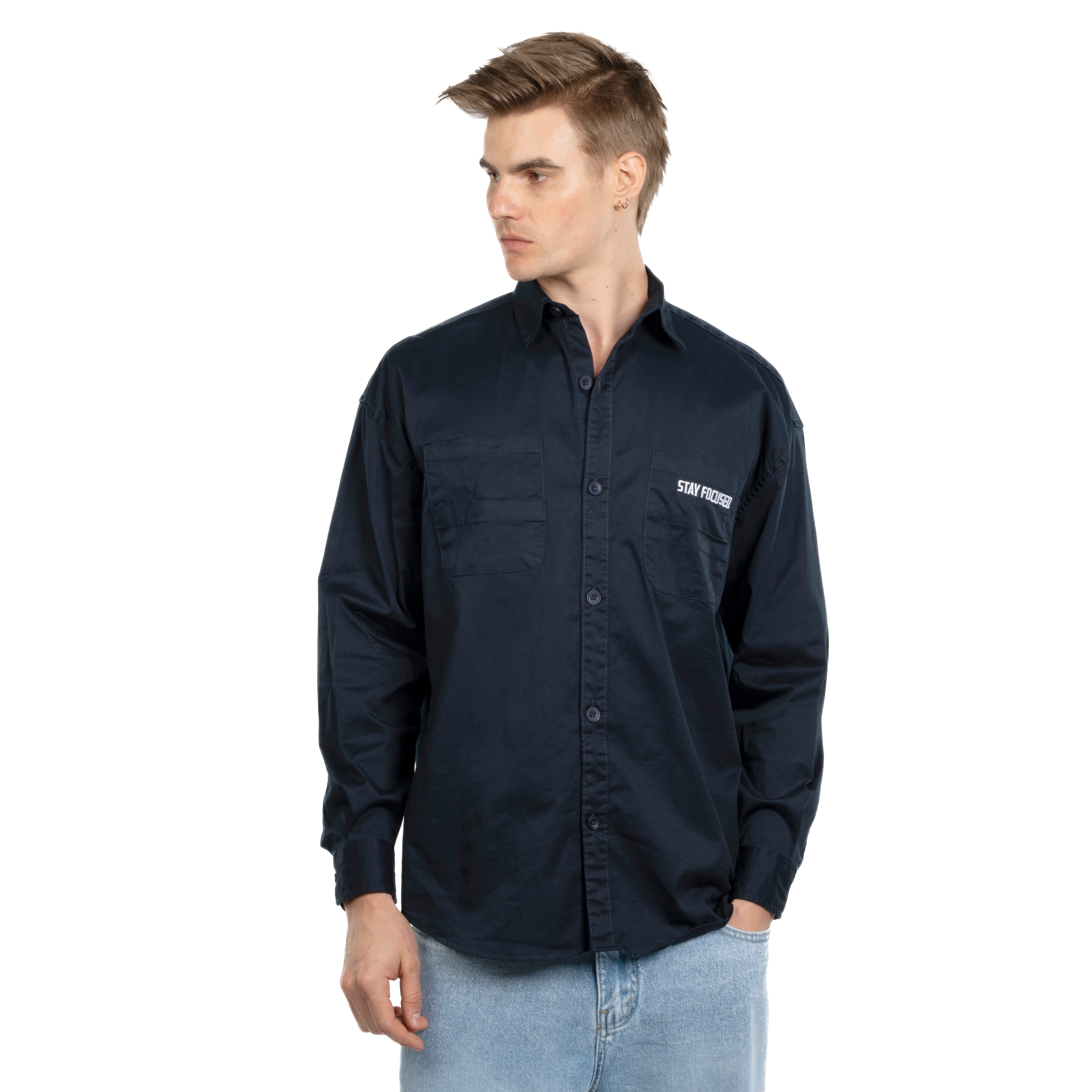 Long Sleeve Shirt - Men - Plain