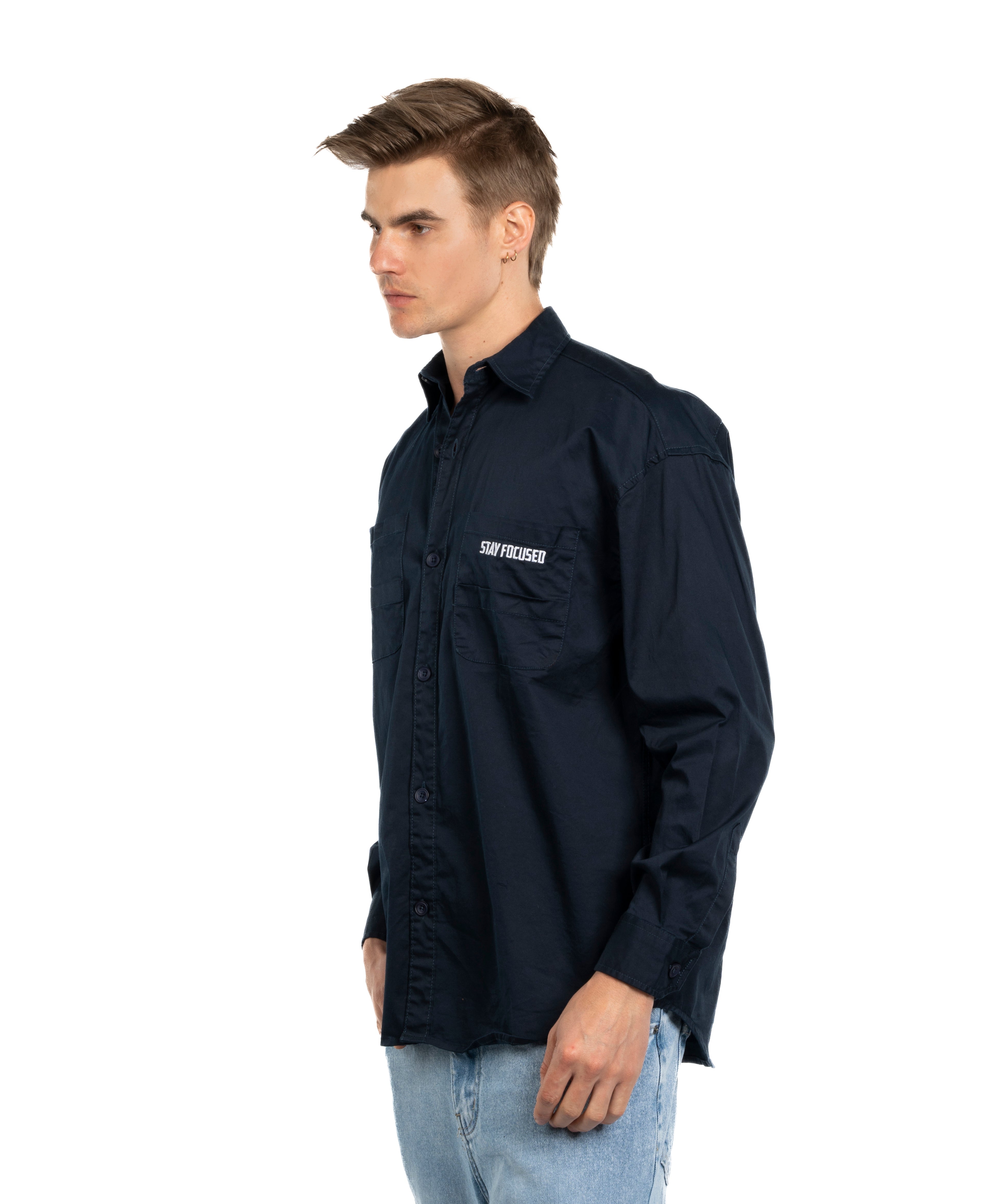 Long Sleeve Shirt - Men - Plain