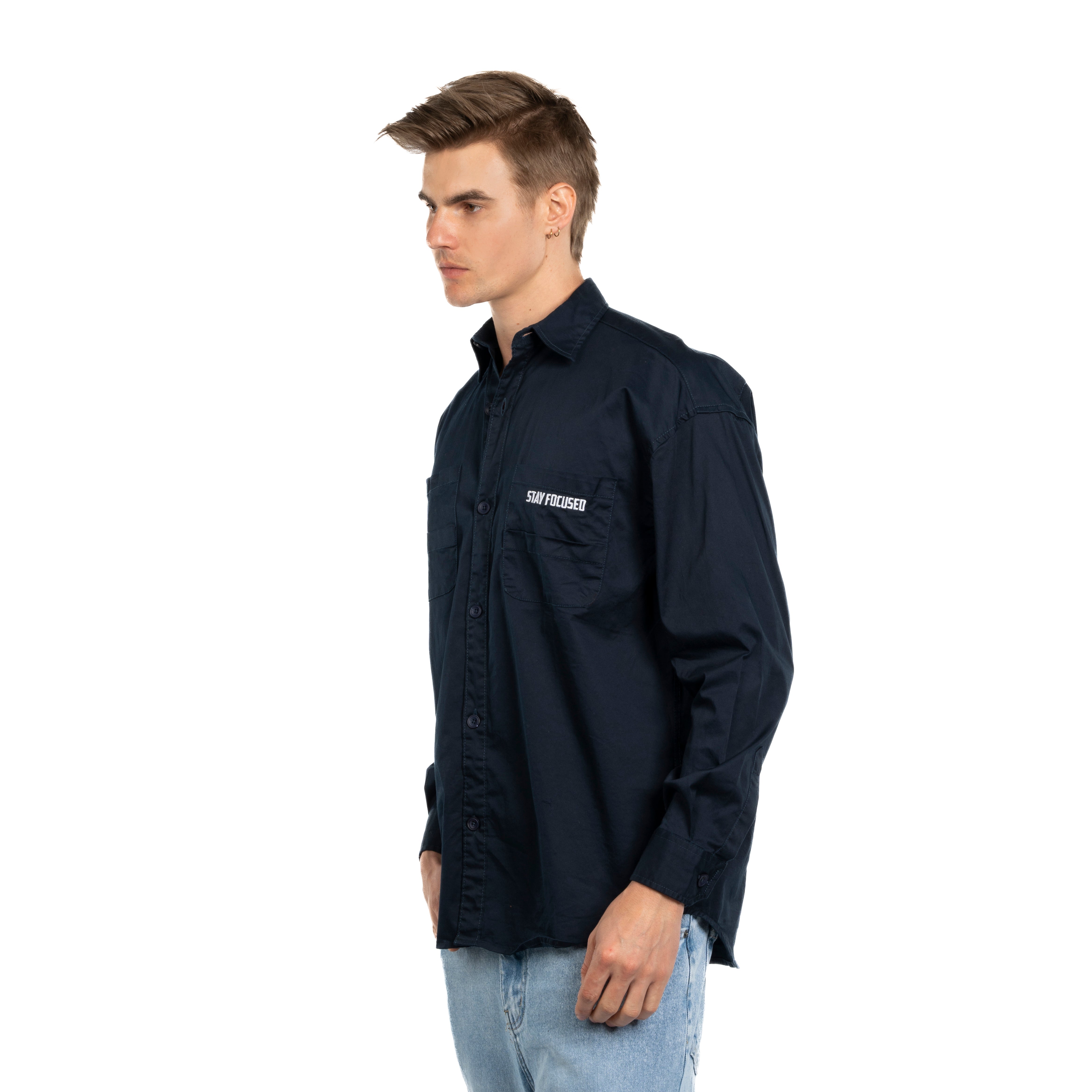 Long Sleeve Shirt - Men - Plain