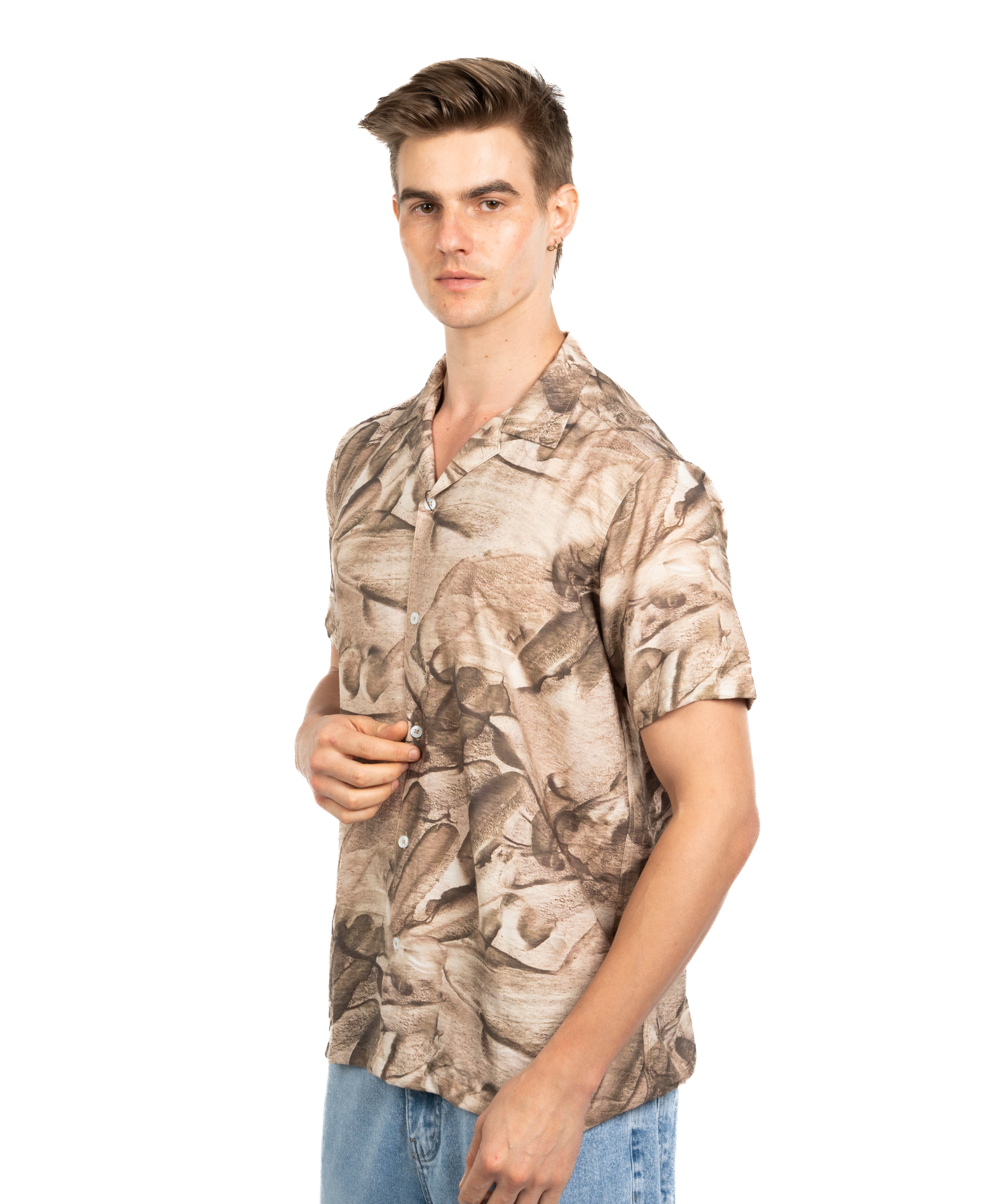 Half Sleeve Shirt - Men - Plaid