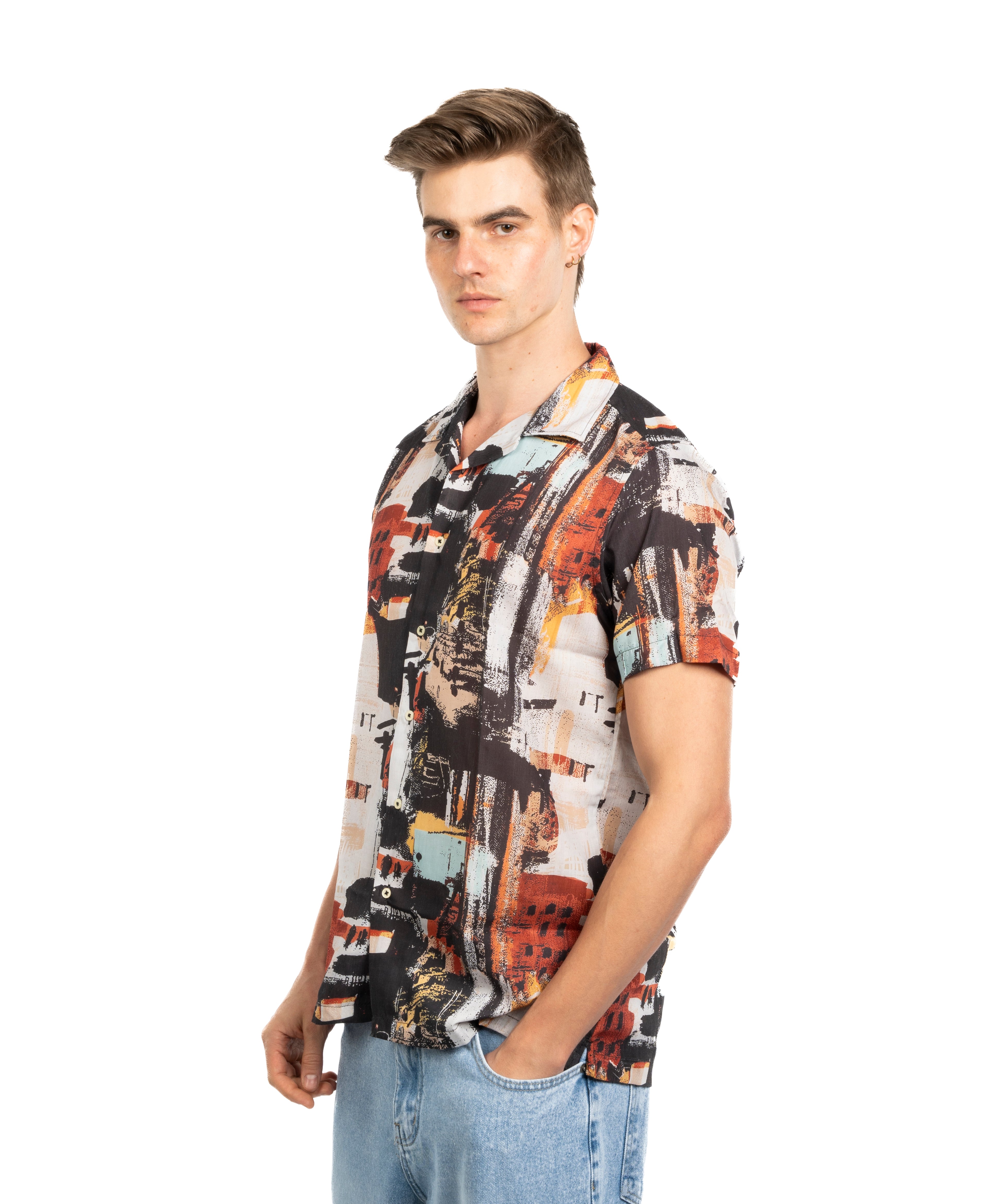 Half Sleeve Shirt - Men - Plaid