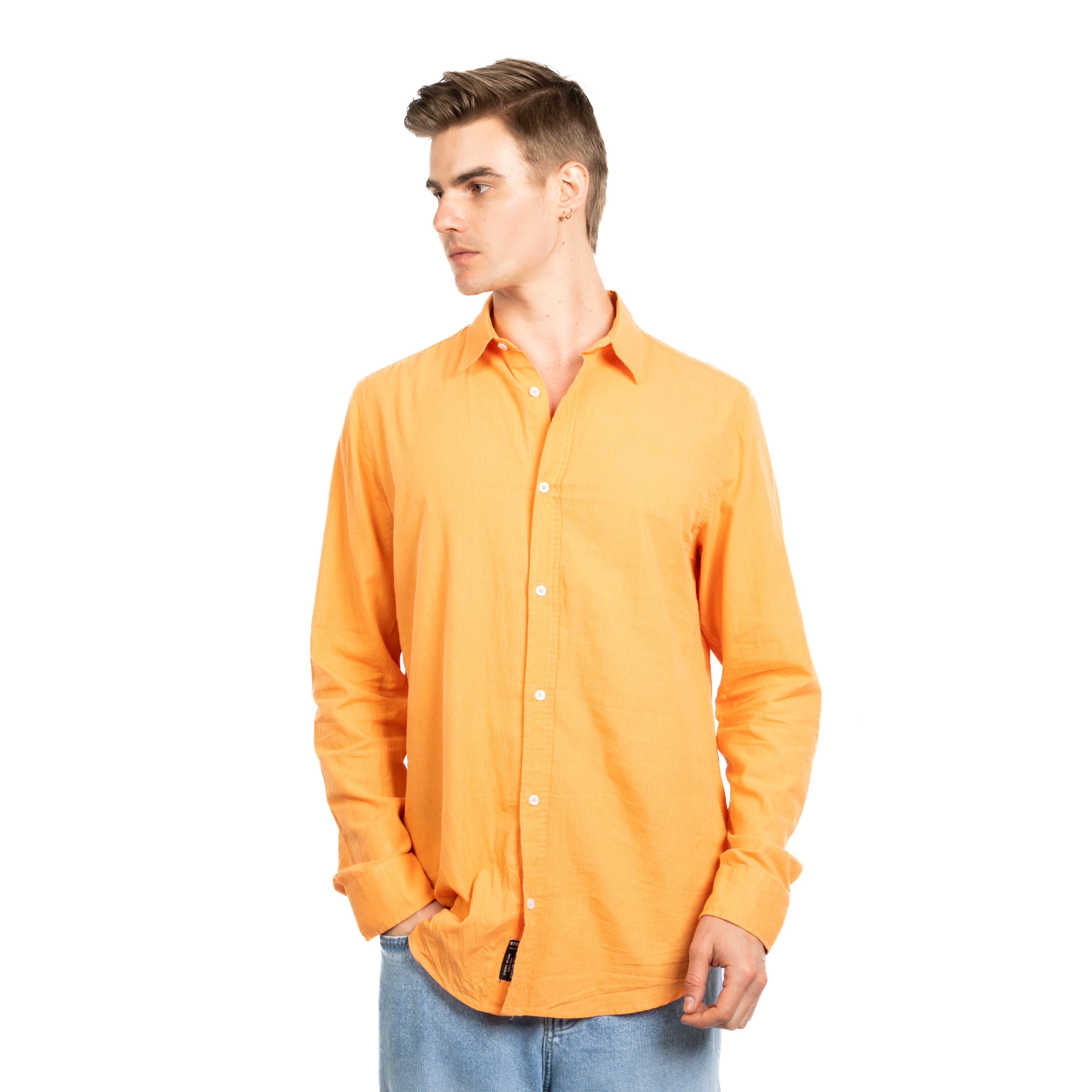Long Sleeve Shirt - Men - Plain