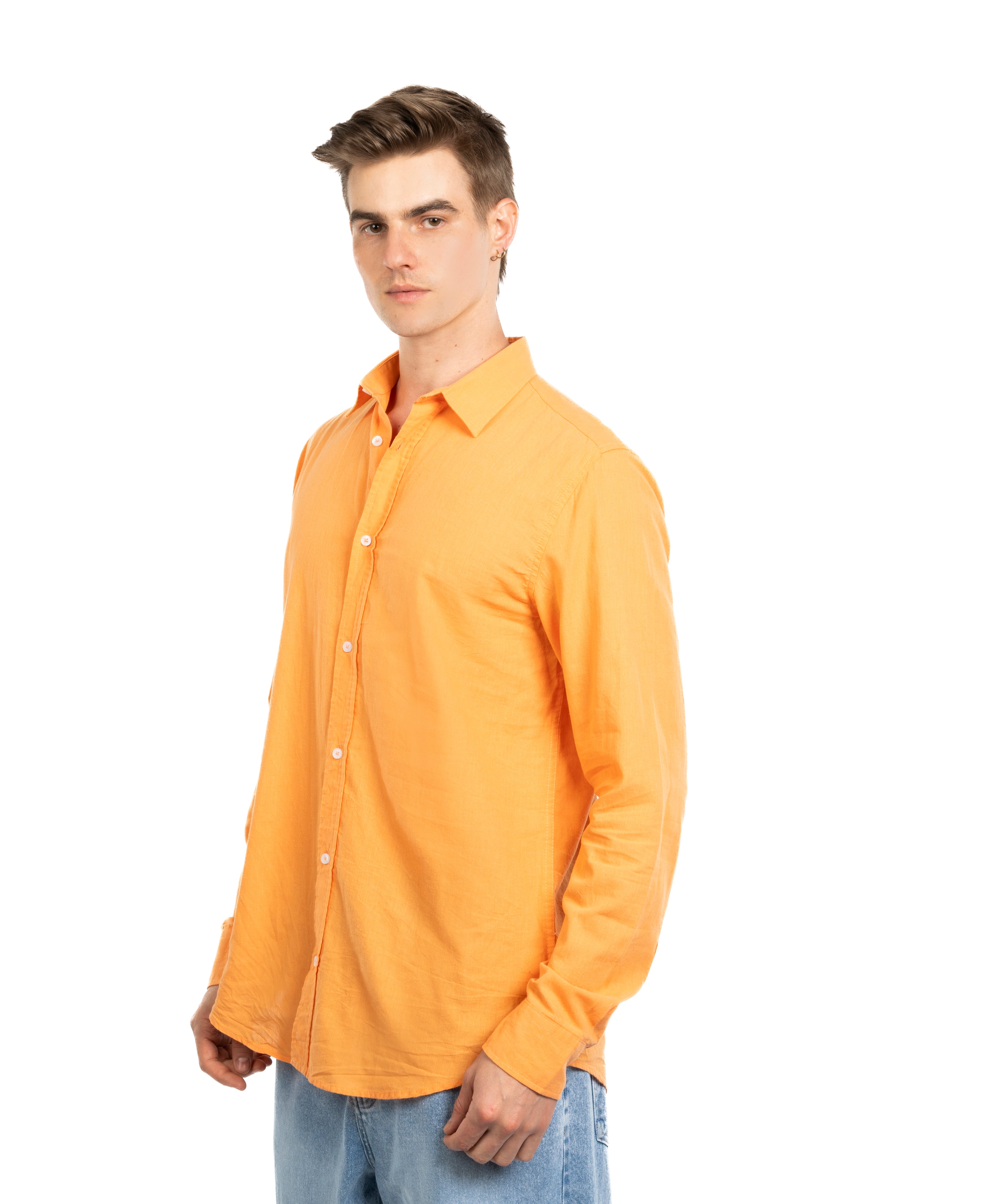 Long Sleeve Shirt - Men - Plain