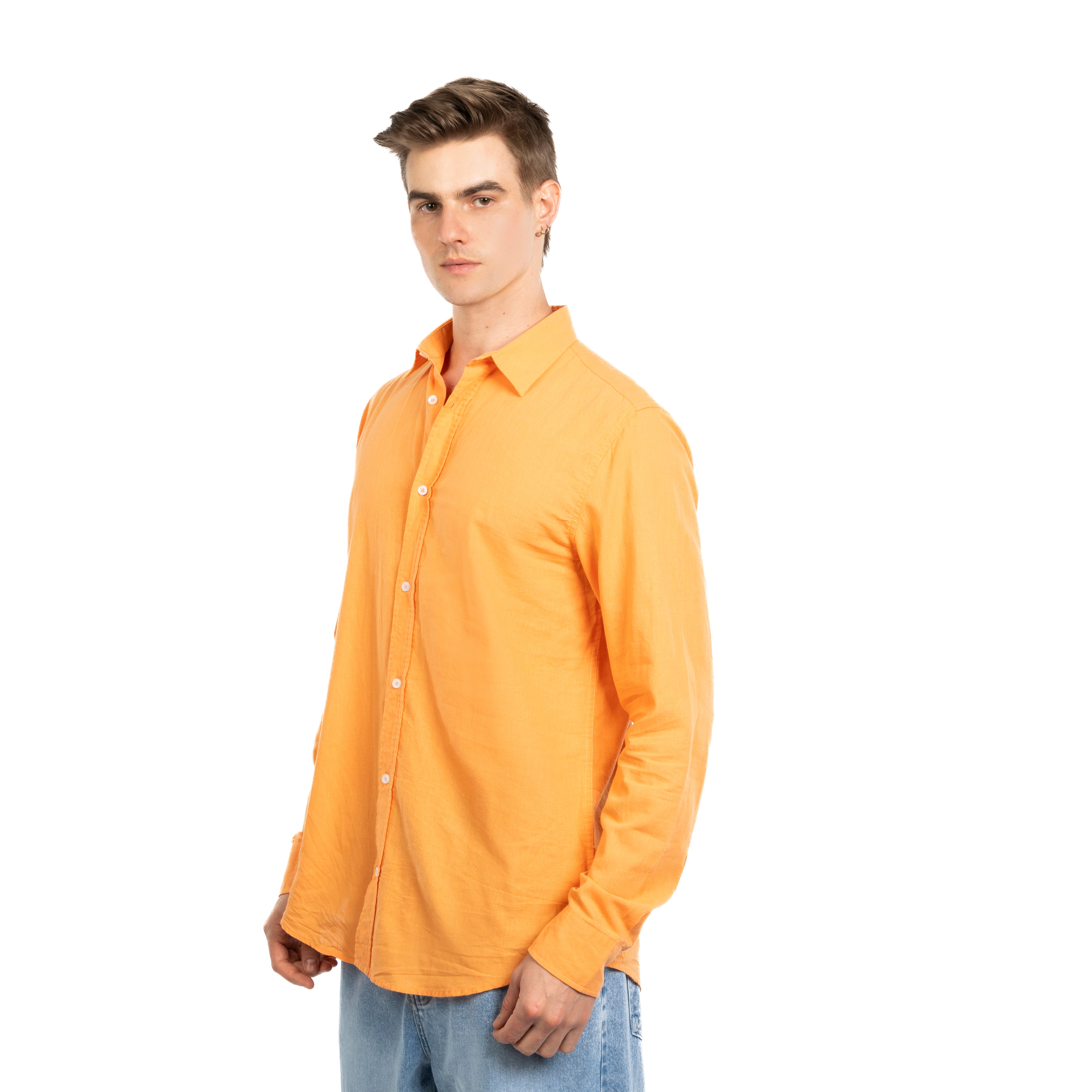 Long Sleeve Shirt - Men - Plain