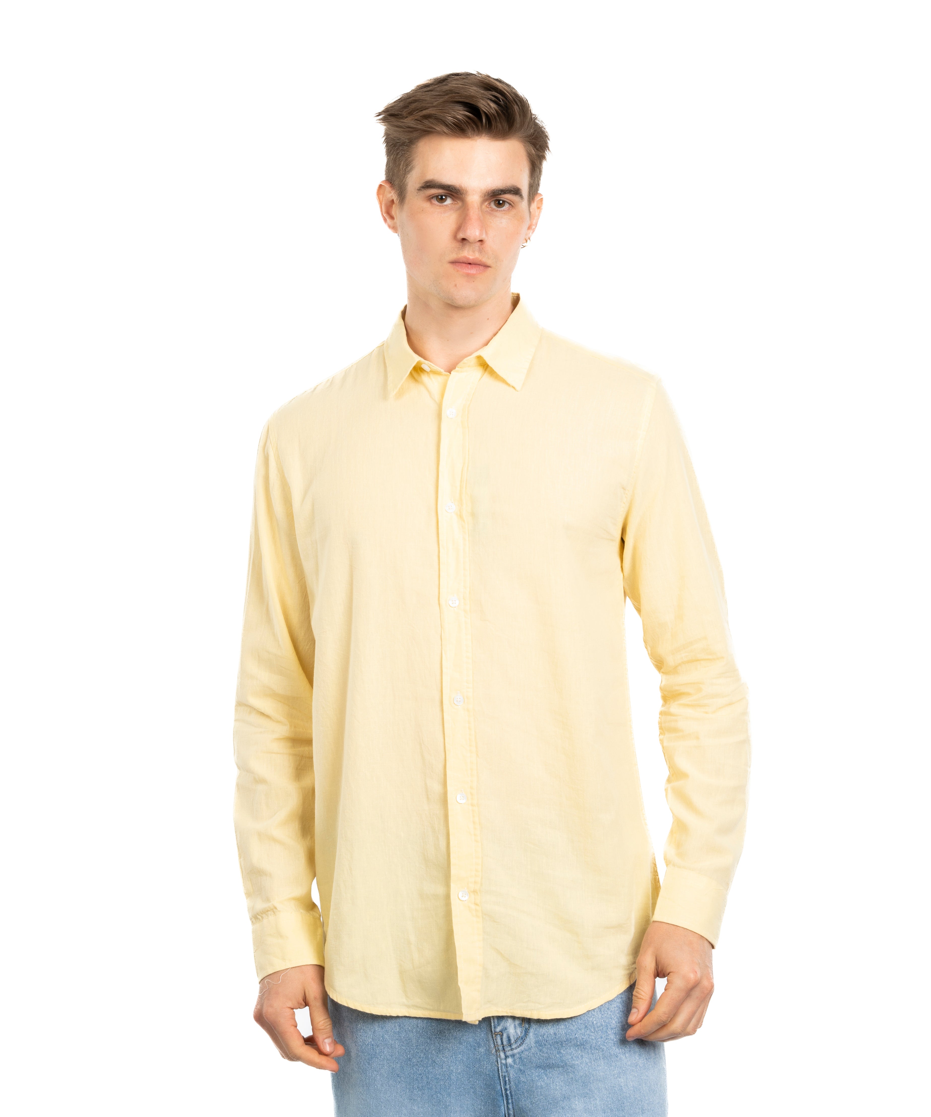 Long Sleeve Shirt - Men - Plain