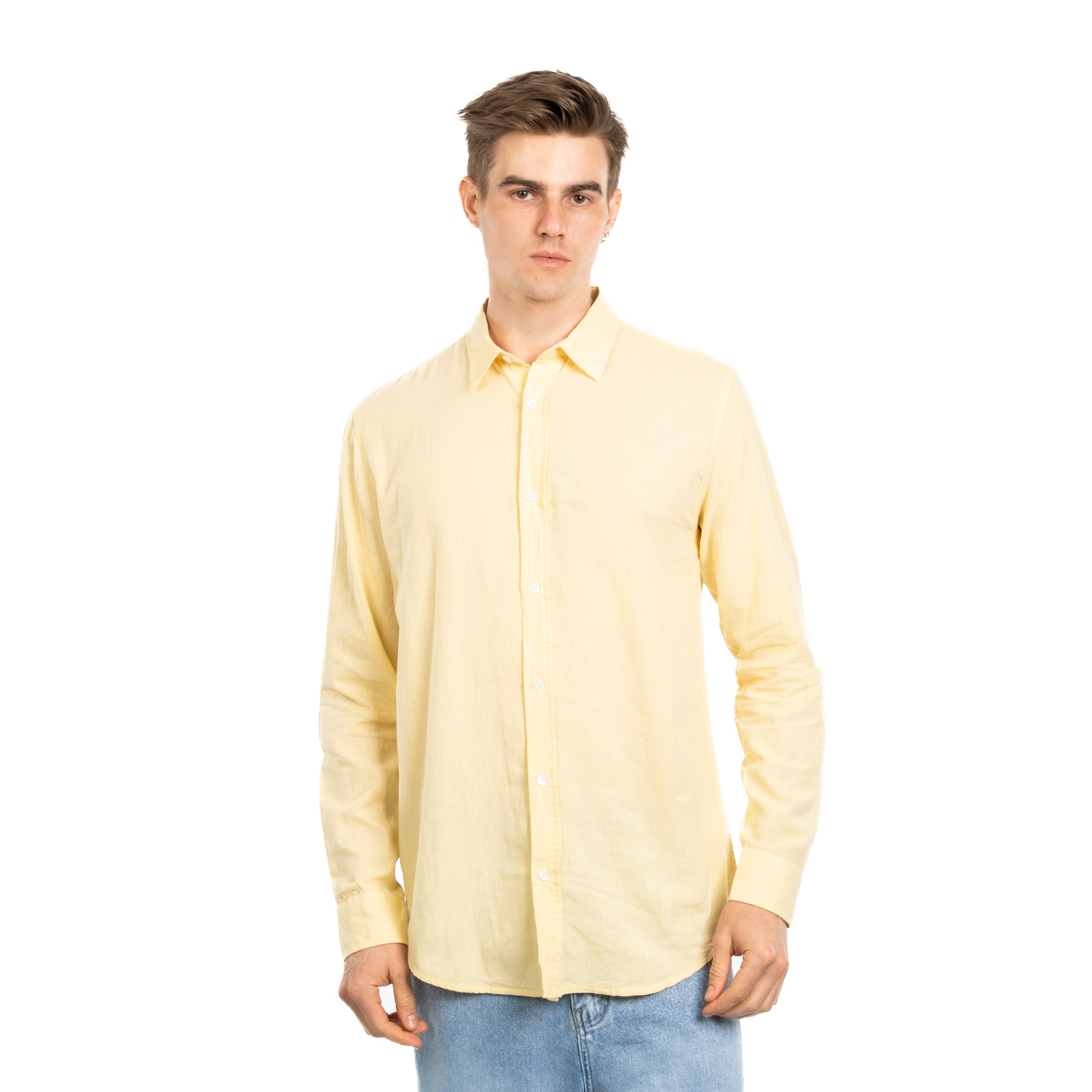 Long Sleeve Shirt - Men - Plain