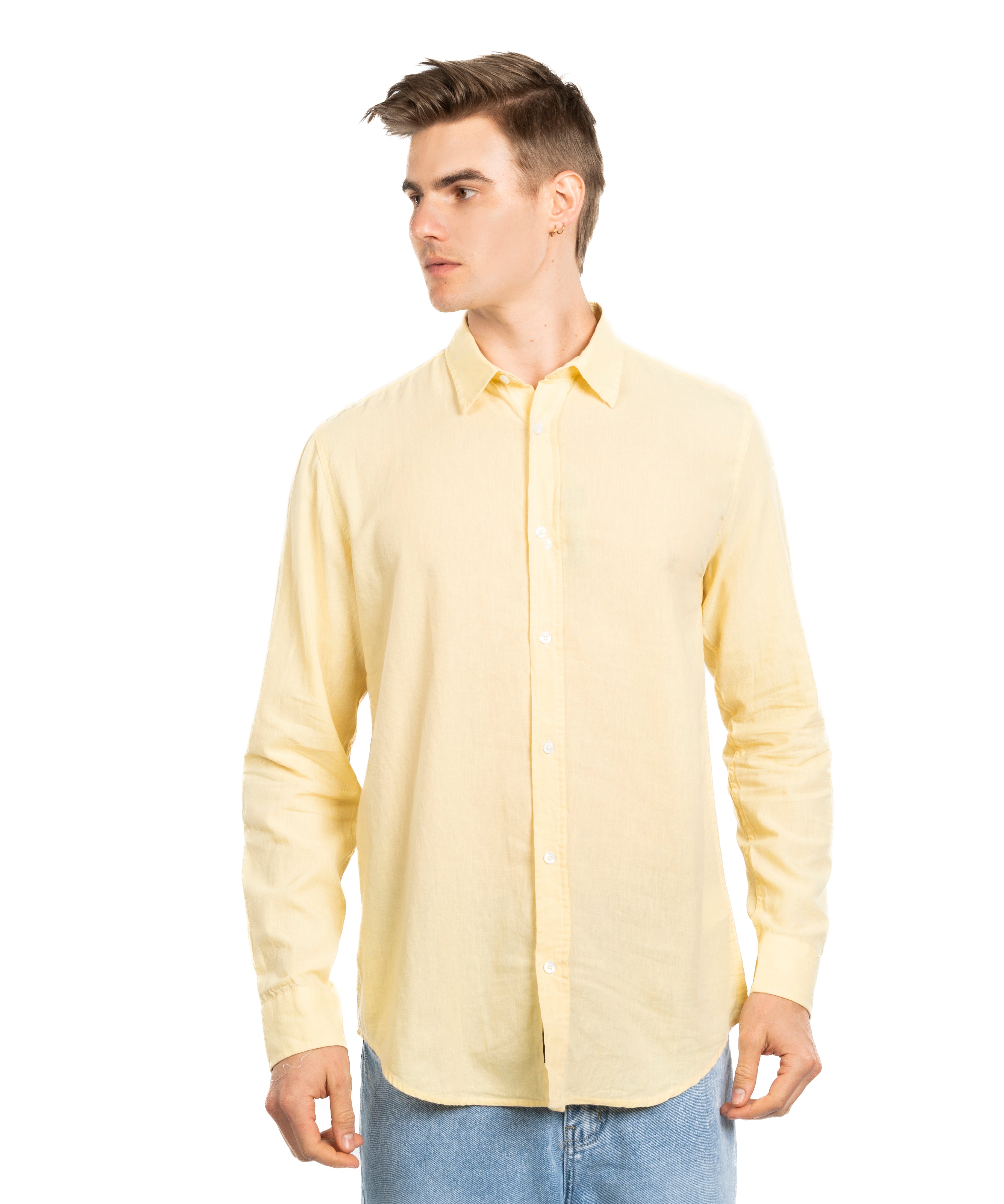 Long Sleeve Shirt - Men - Plain