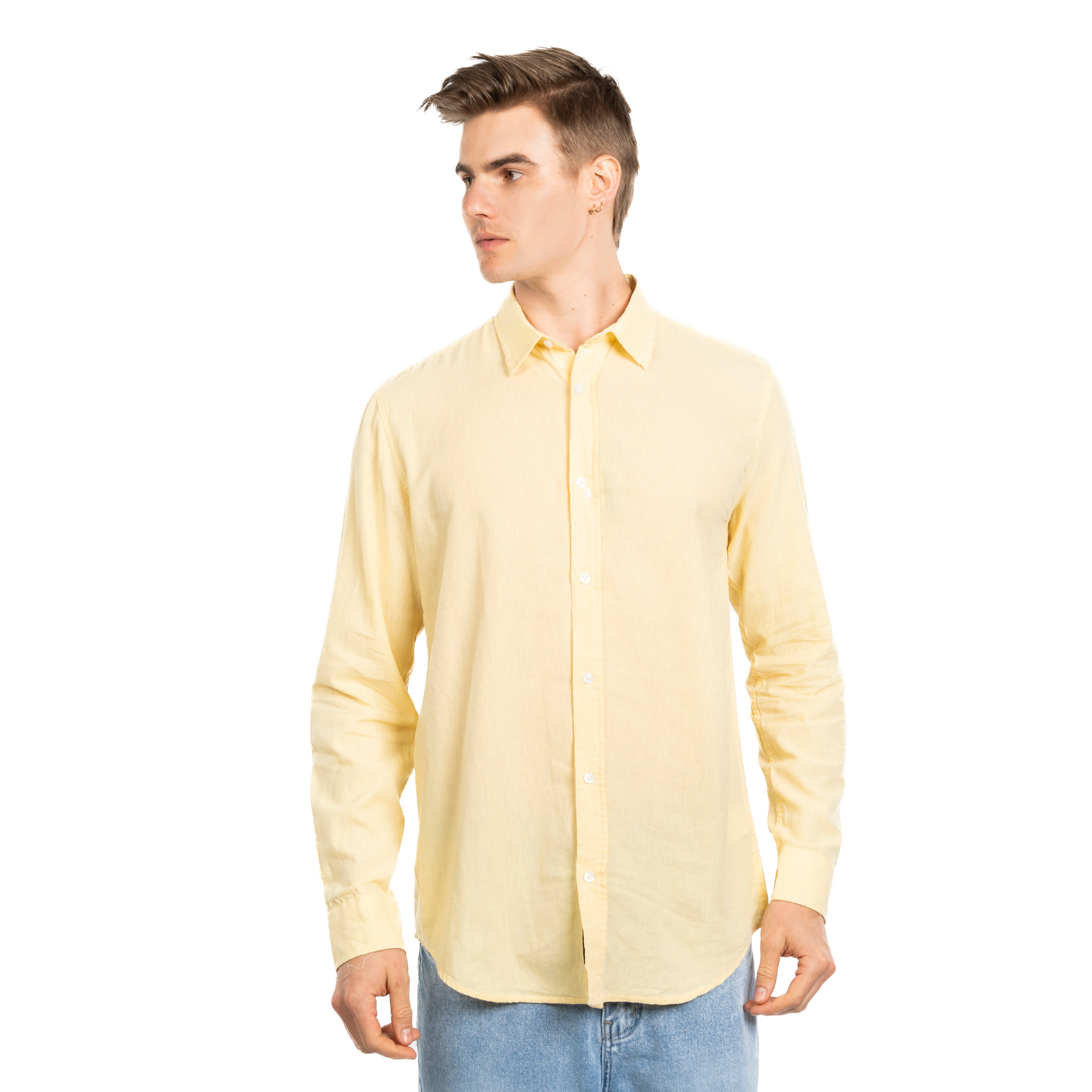 Long Sleeve Shirt - Men - Plain