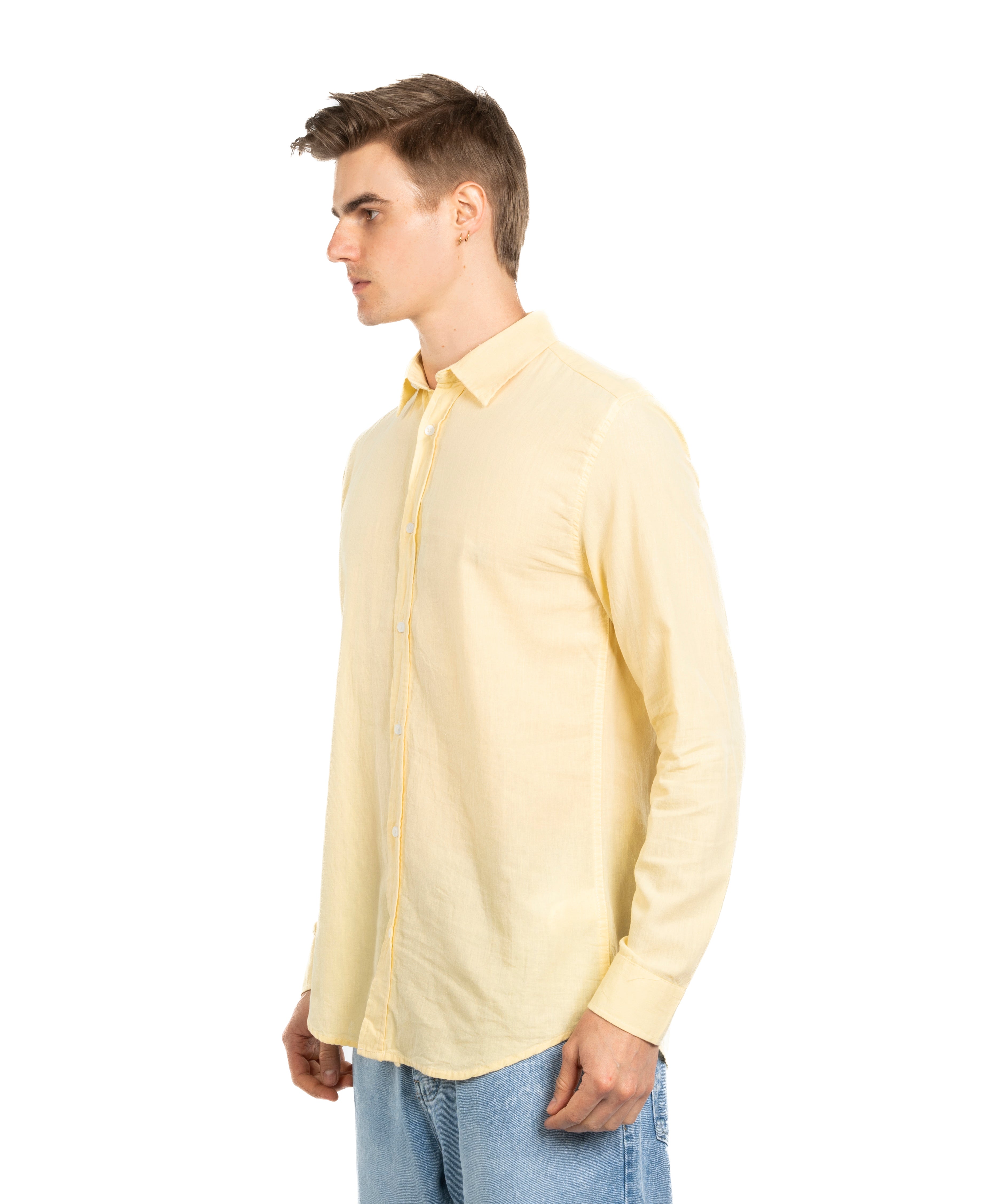 Long Sleeve Shirt - Men - Plain