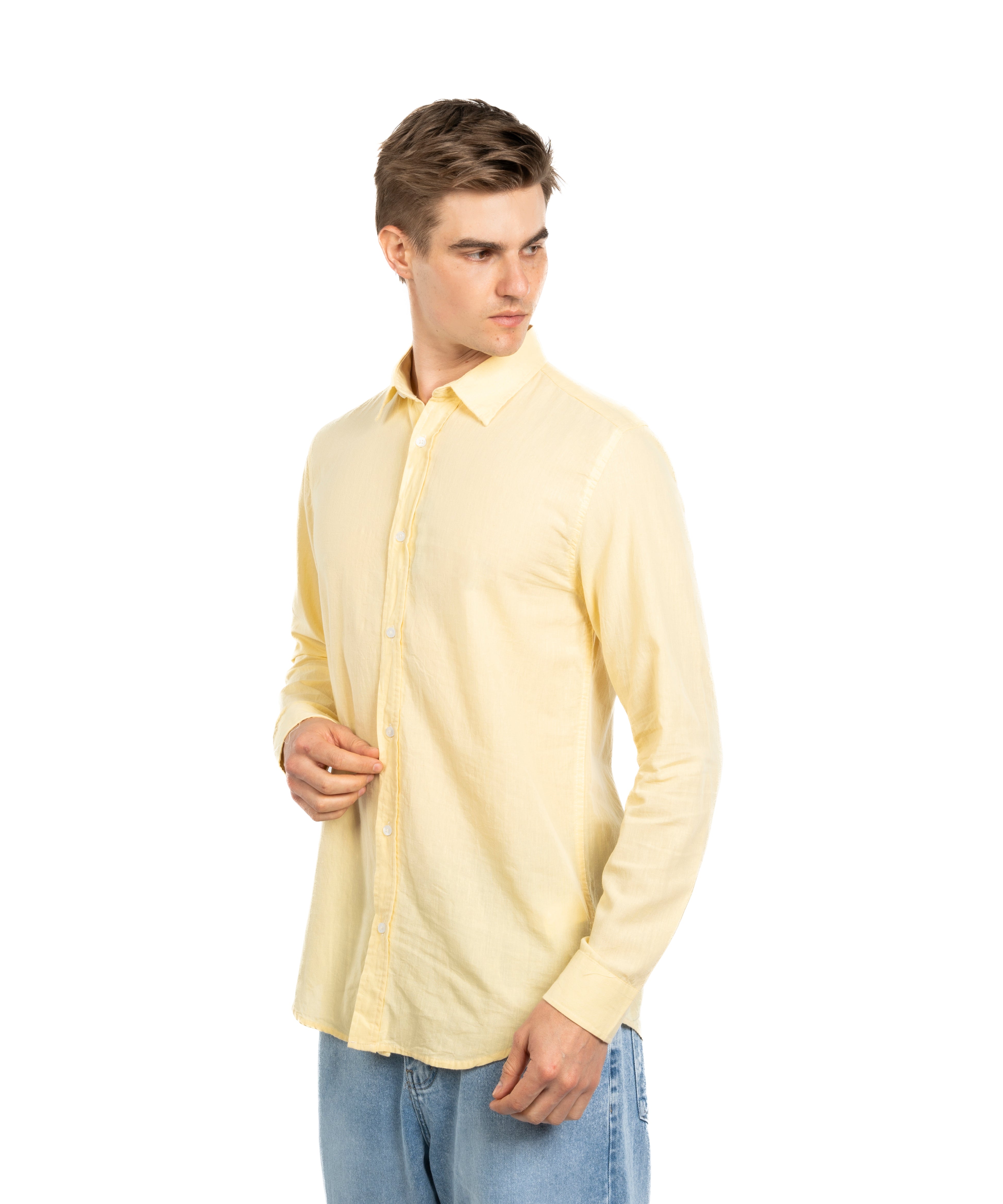 Long Sleeve Shirt - Men - Plain