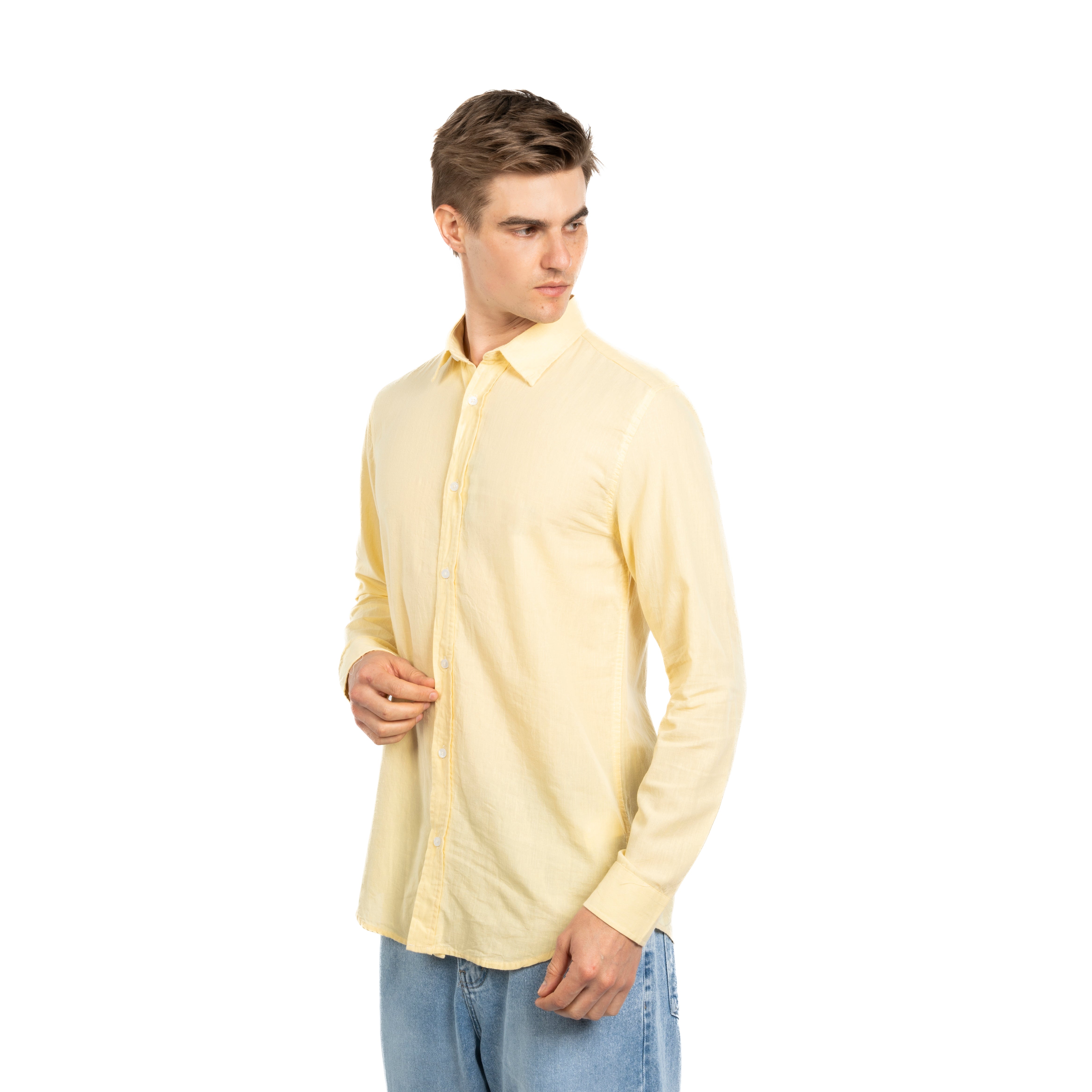 Long Sleeve Shirt - Men - Plain