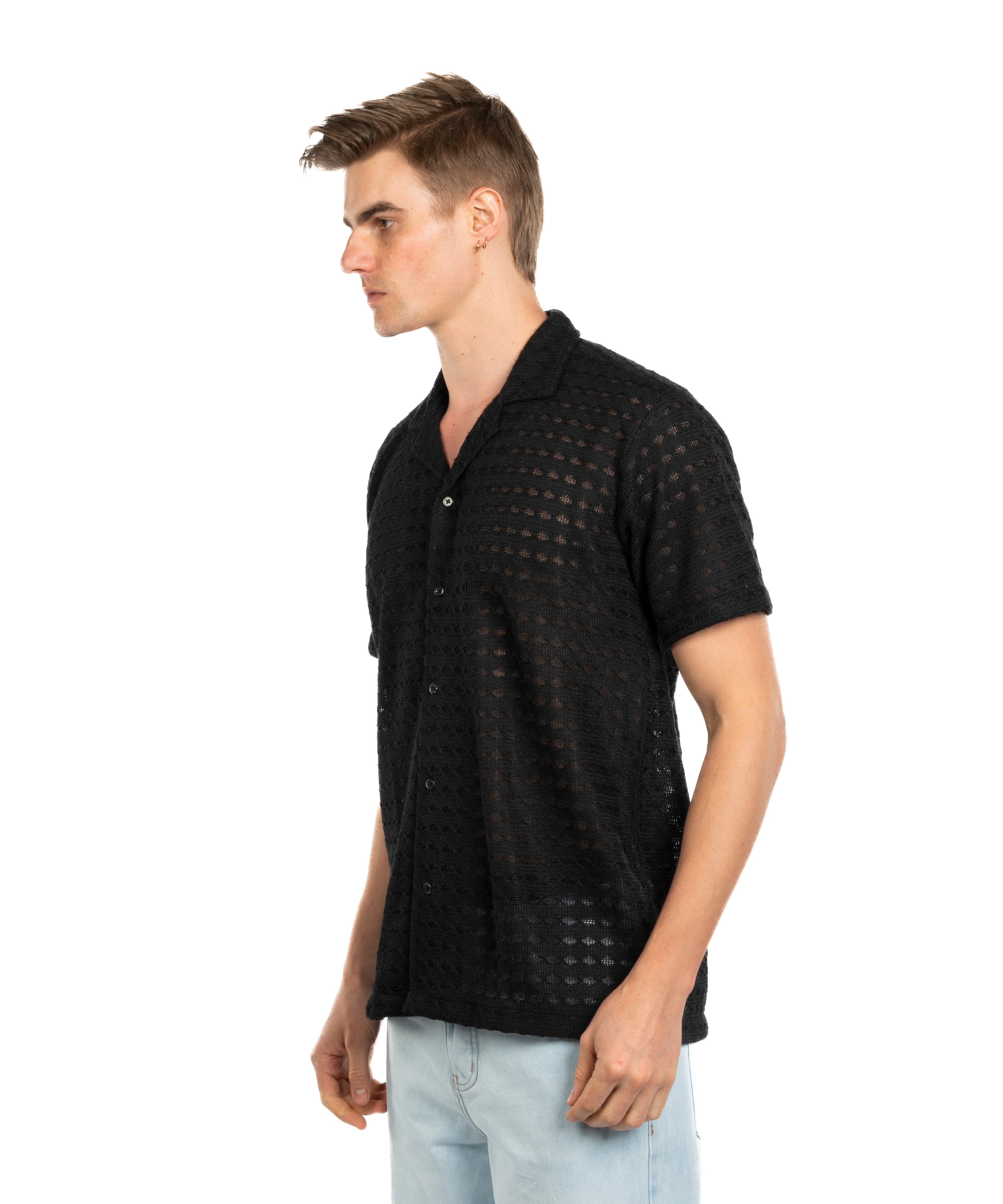 Half Sleeve Shirt - Men - Plain