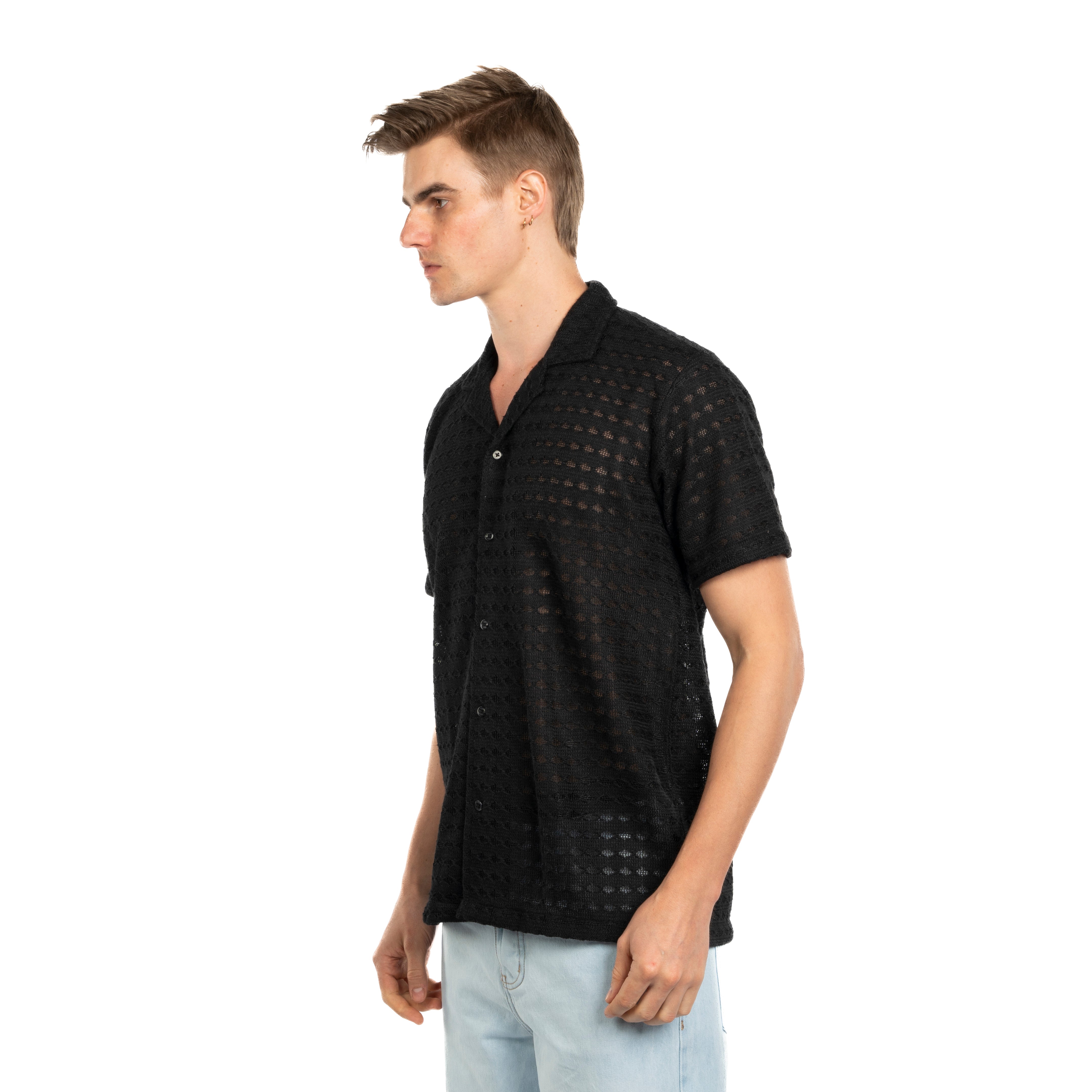 Half Sleeve Shirt - Men - Plain