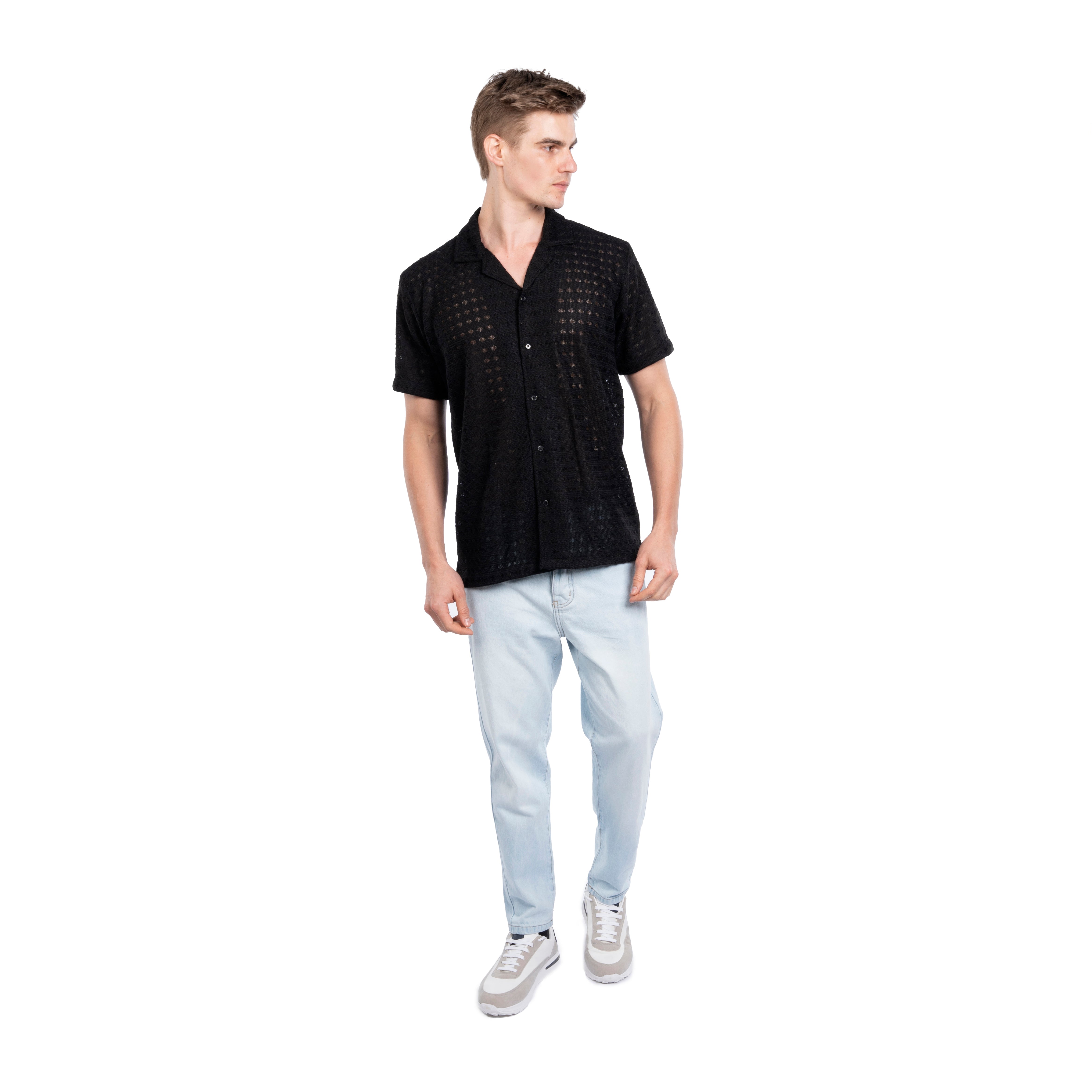 Half Sleeve Shirt - Men - Plain