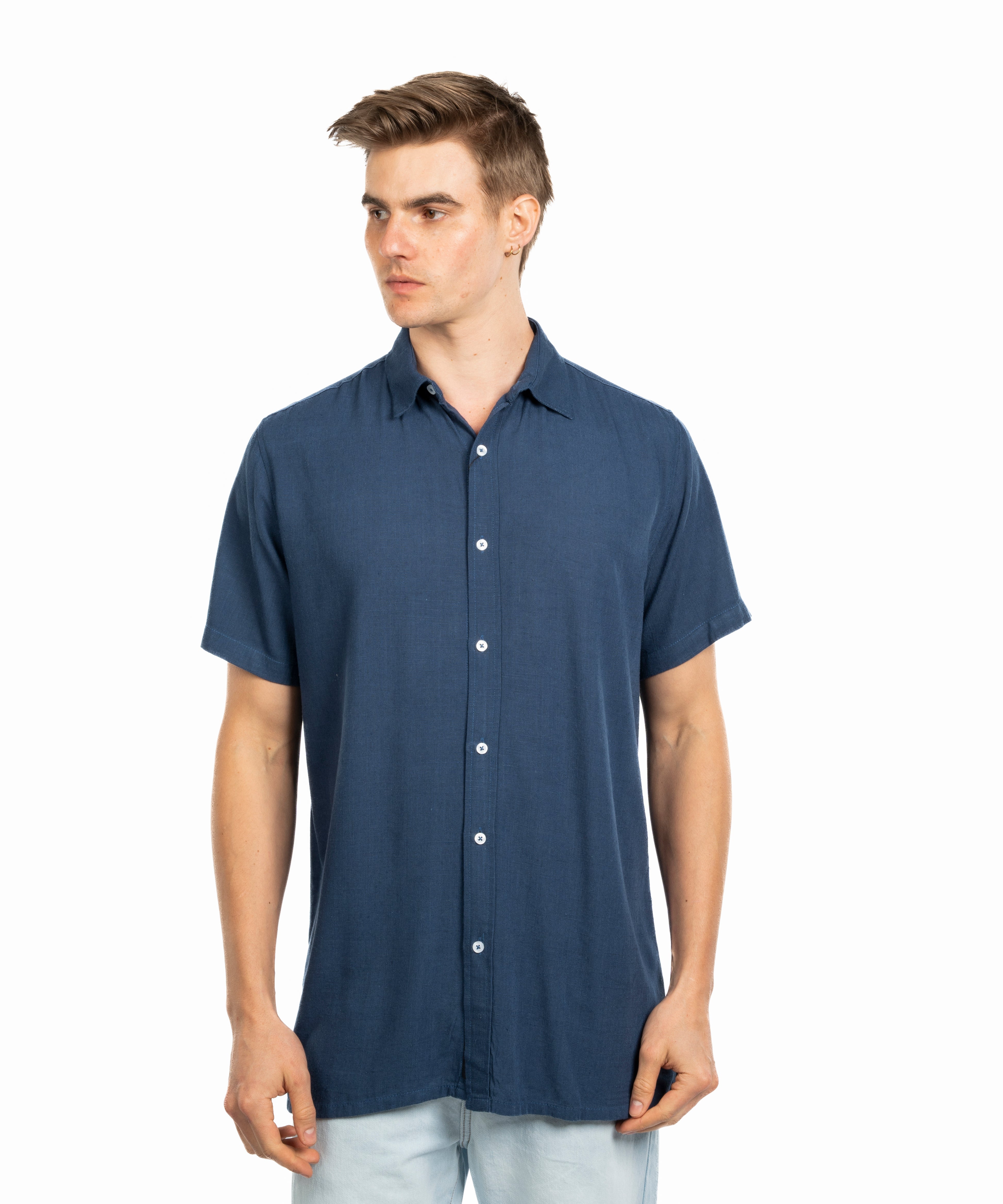 Half Sleeve Shirt - Men - Striped