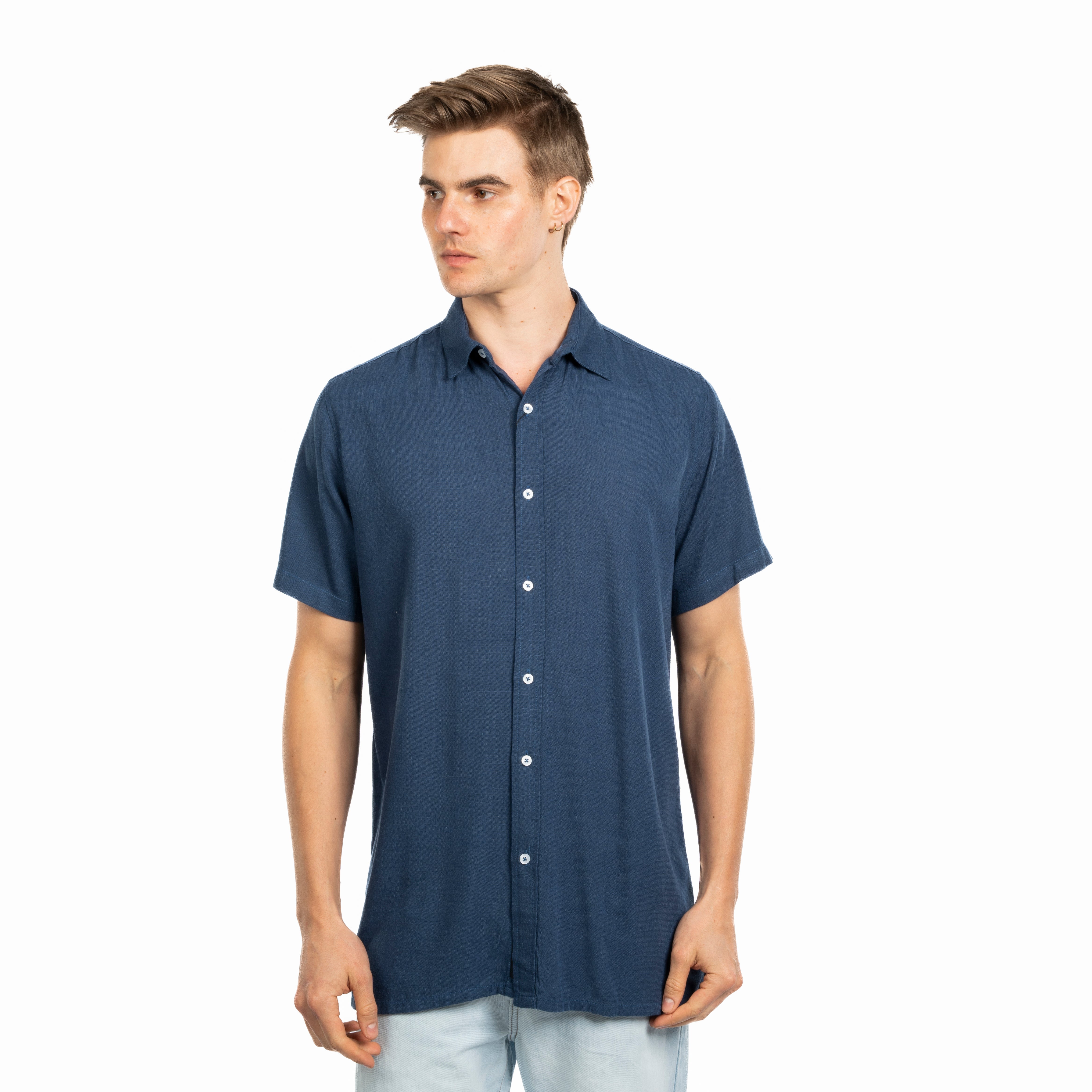 Half Sleeve Shirt - Men - Striped