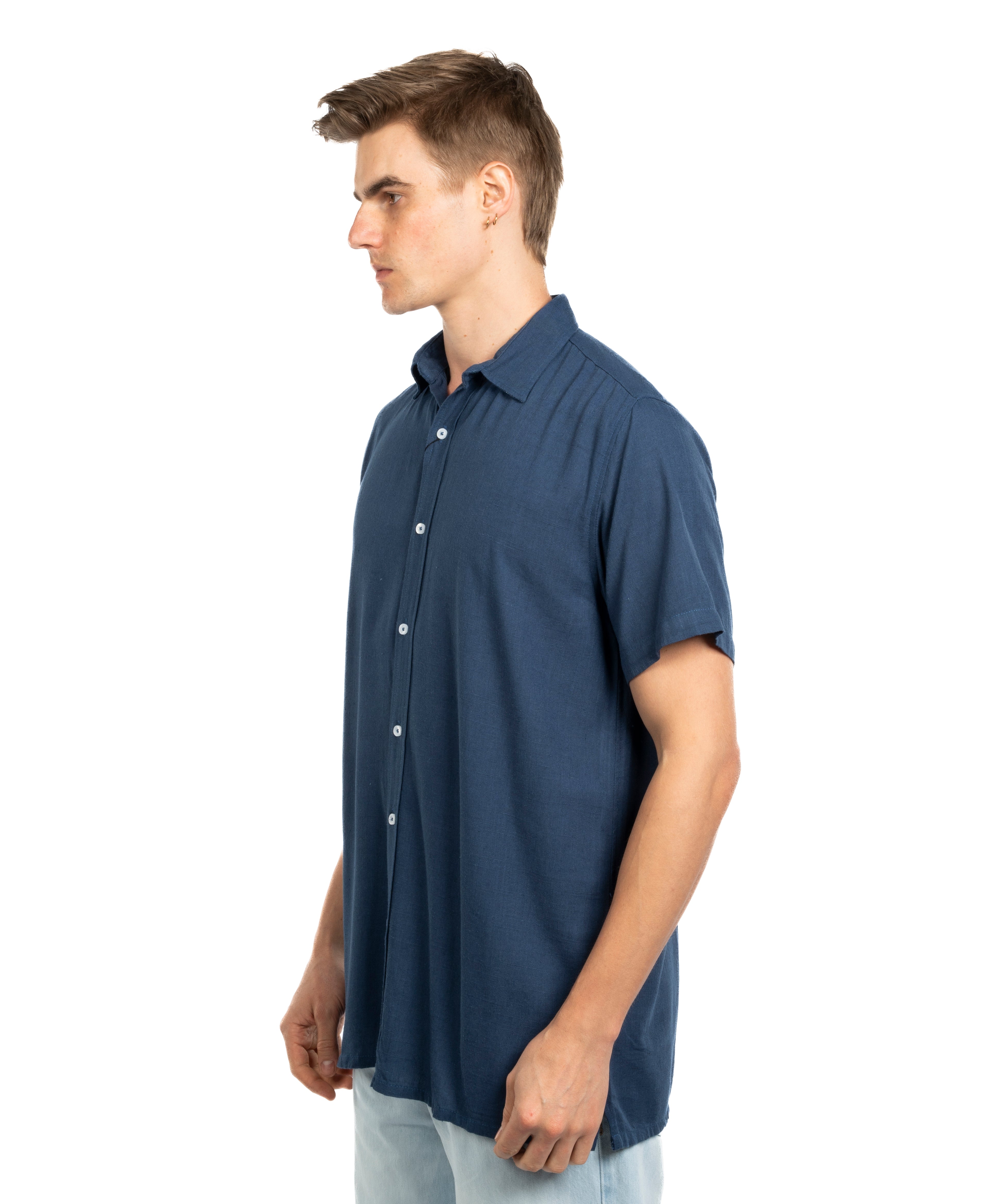 Half Sleeve Shirt - Men - Striped