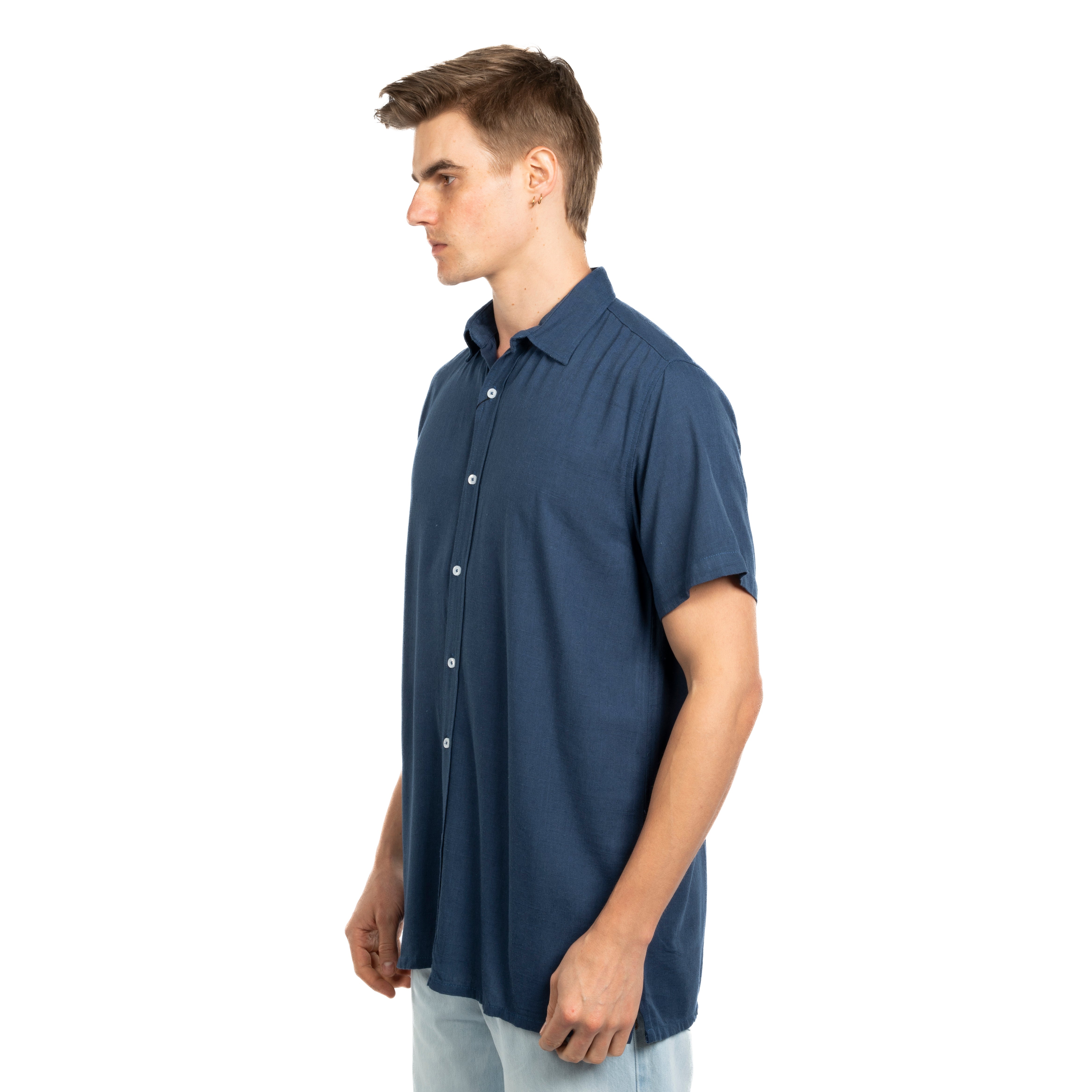 Half Sleeve Shirt - Men - Striped
