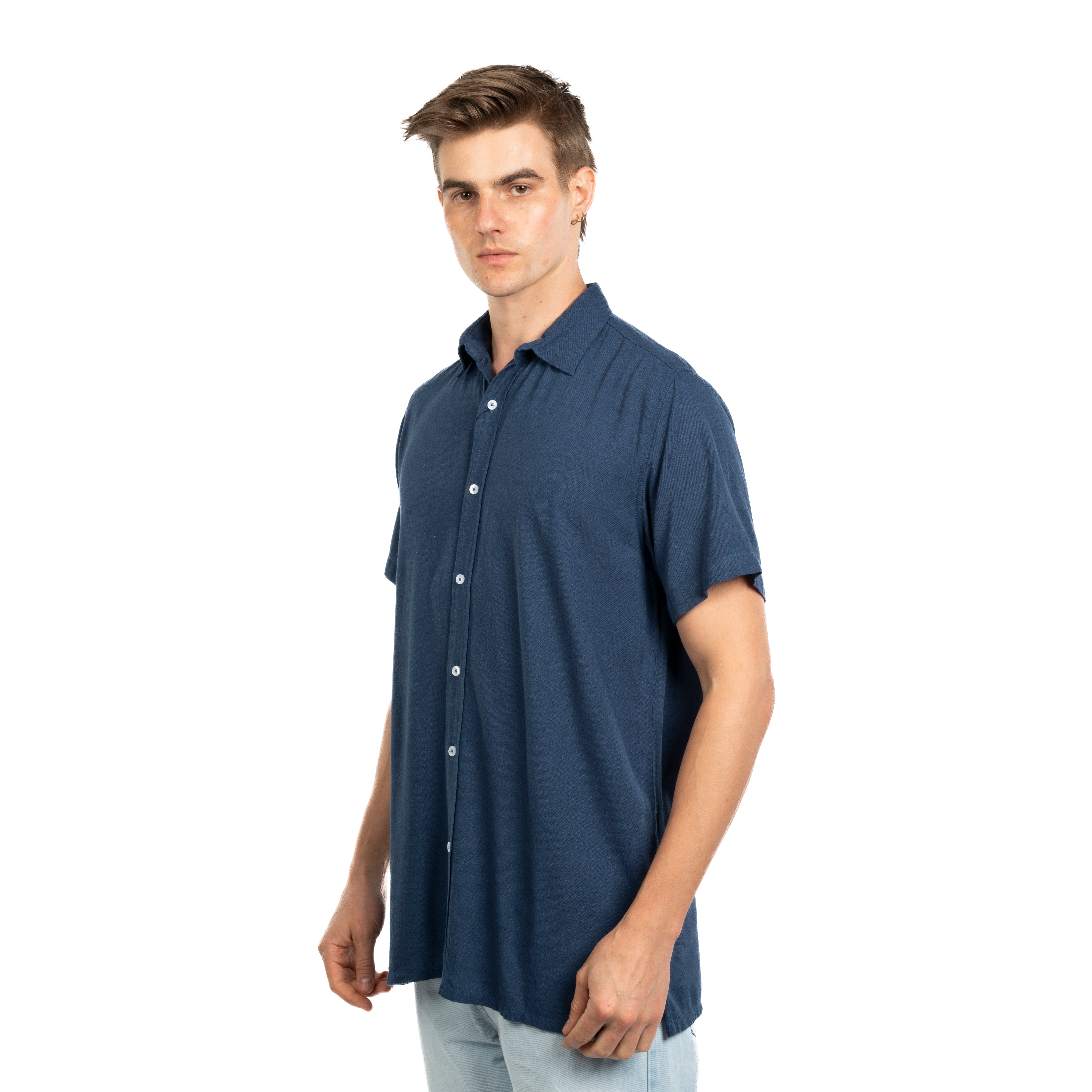 Half Sleeve Shirt - Men - Striped