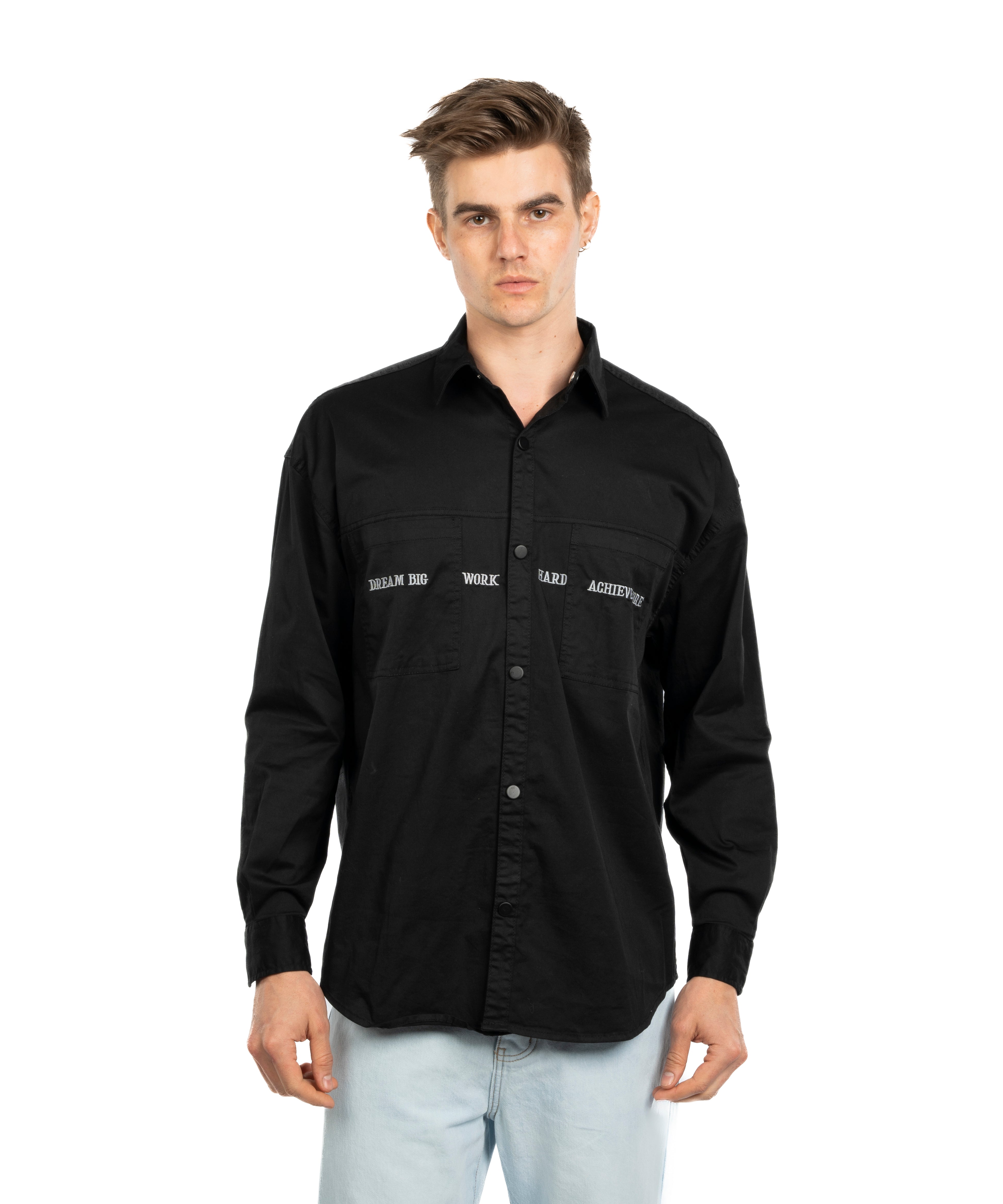 Long Sleeve Shirt - Men - Plain