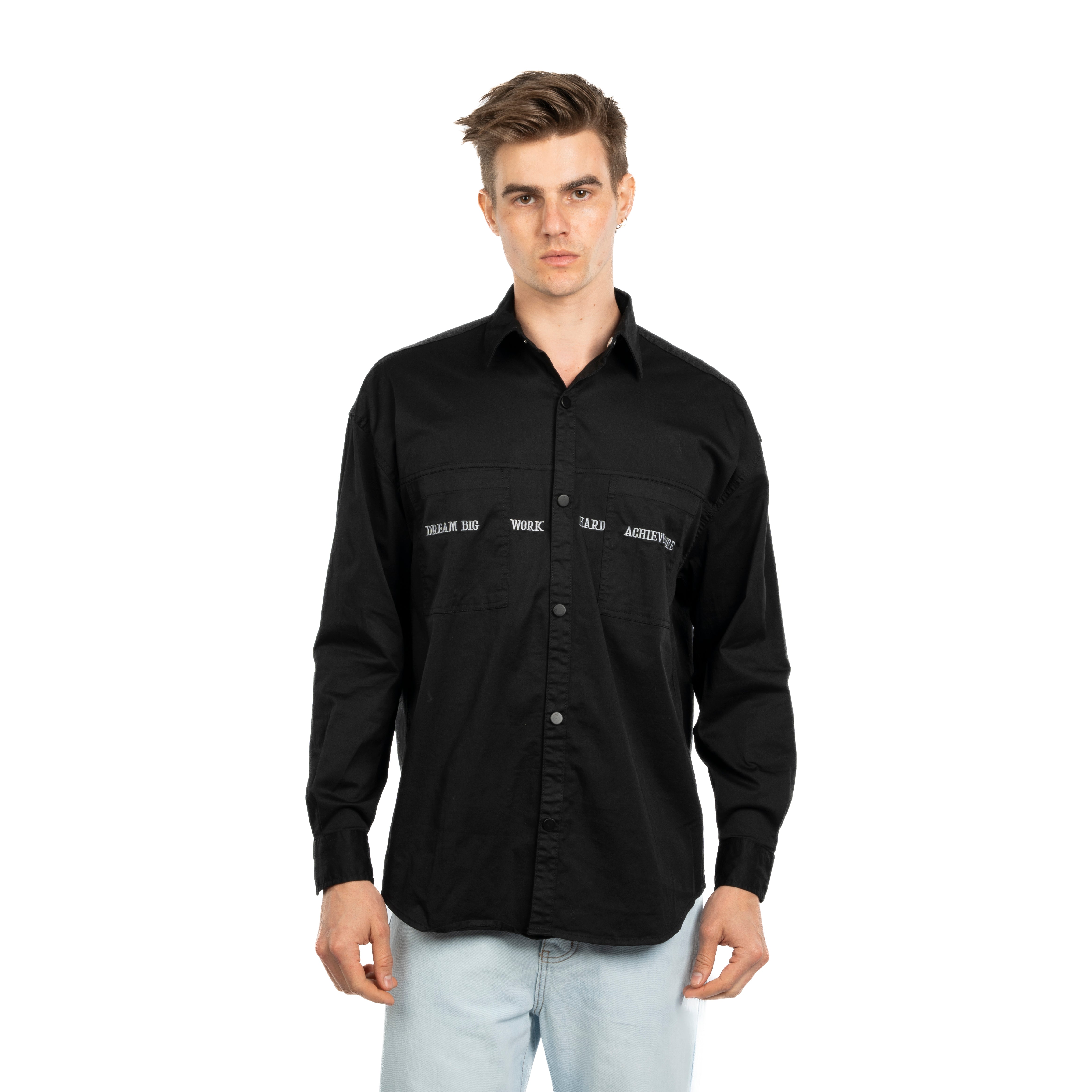 Long Sleeve Shirt - Men - Plain
