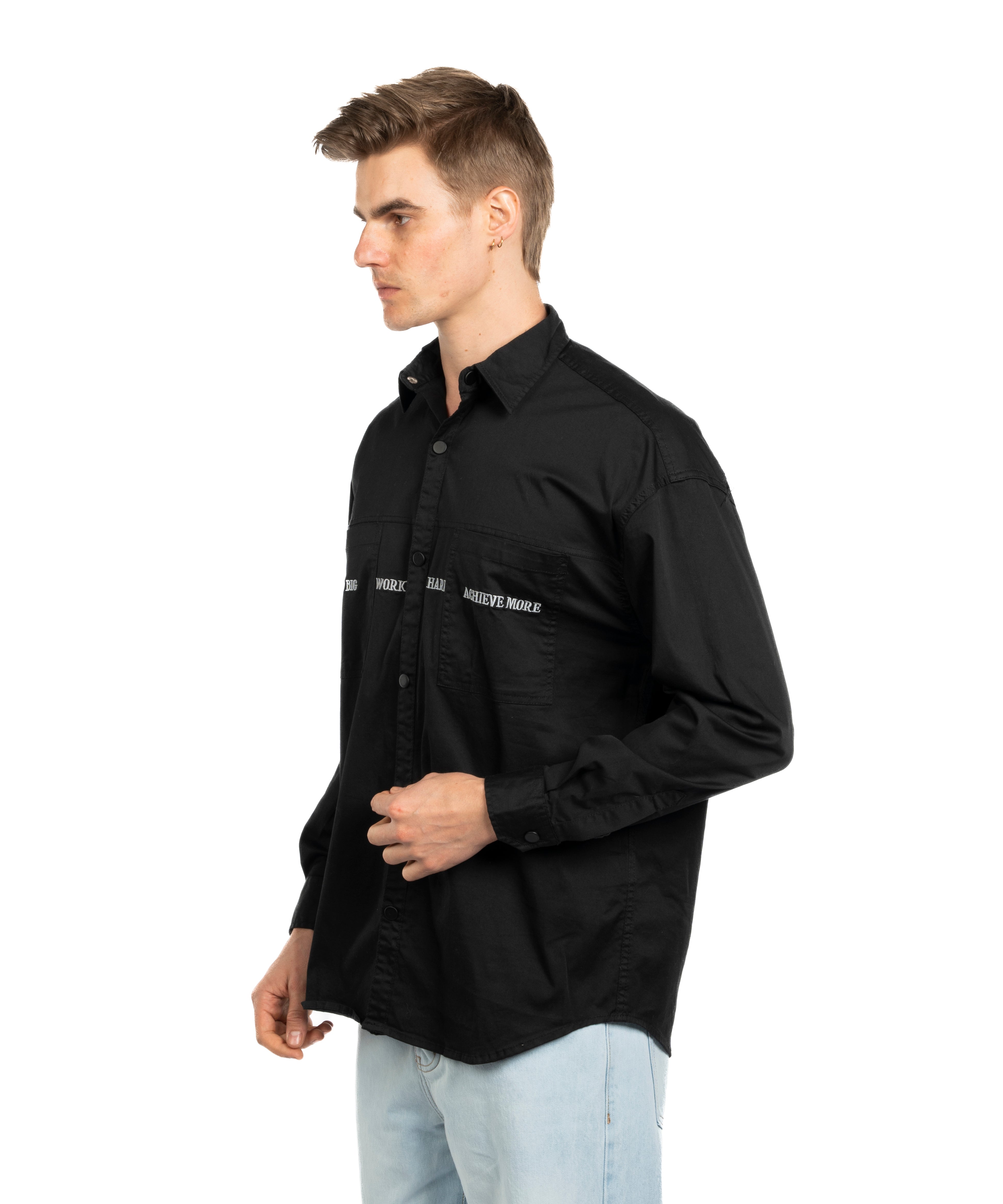 Long Sleeve Shirt - Men - Plain