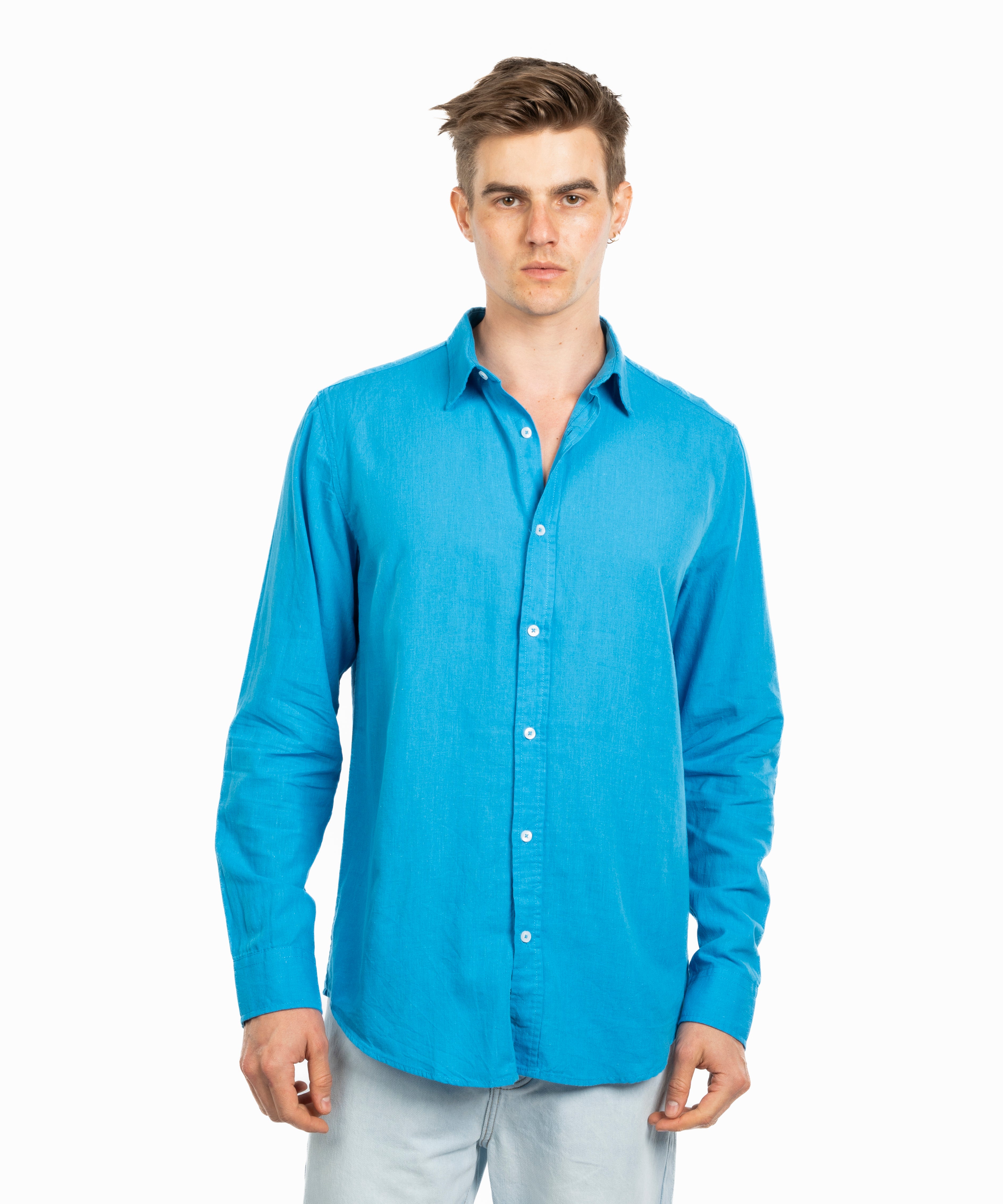 Long Sleeve Shirt - Men - Plain
