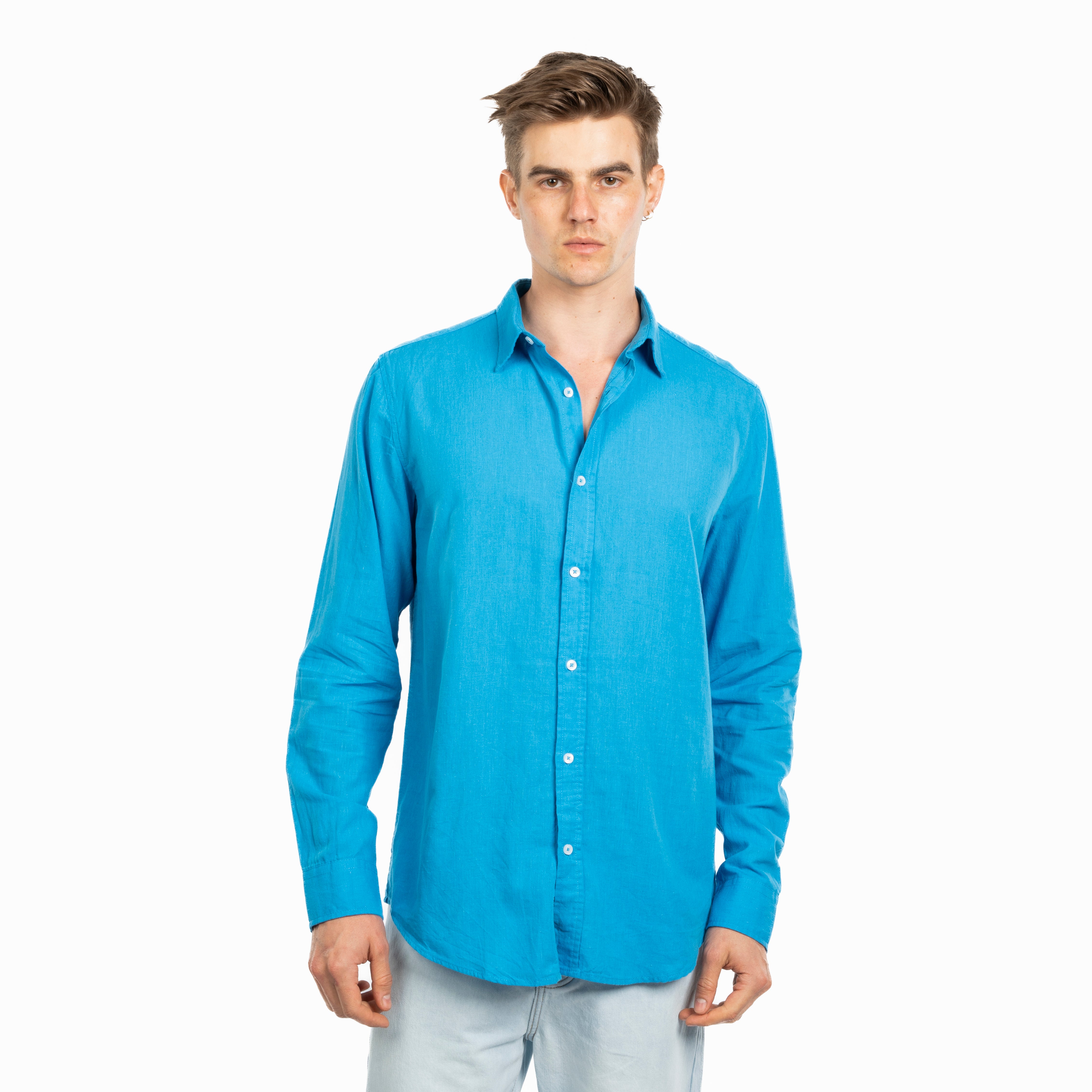Long Sleeve Shirt - Men - Plain