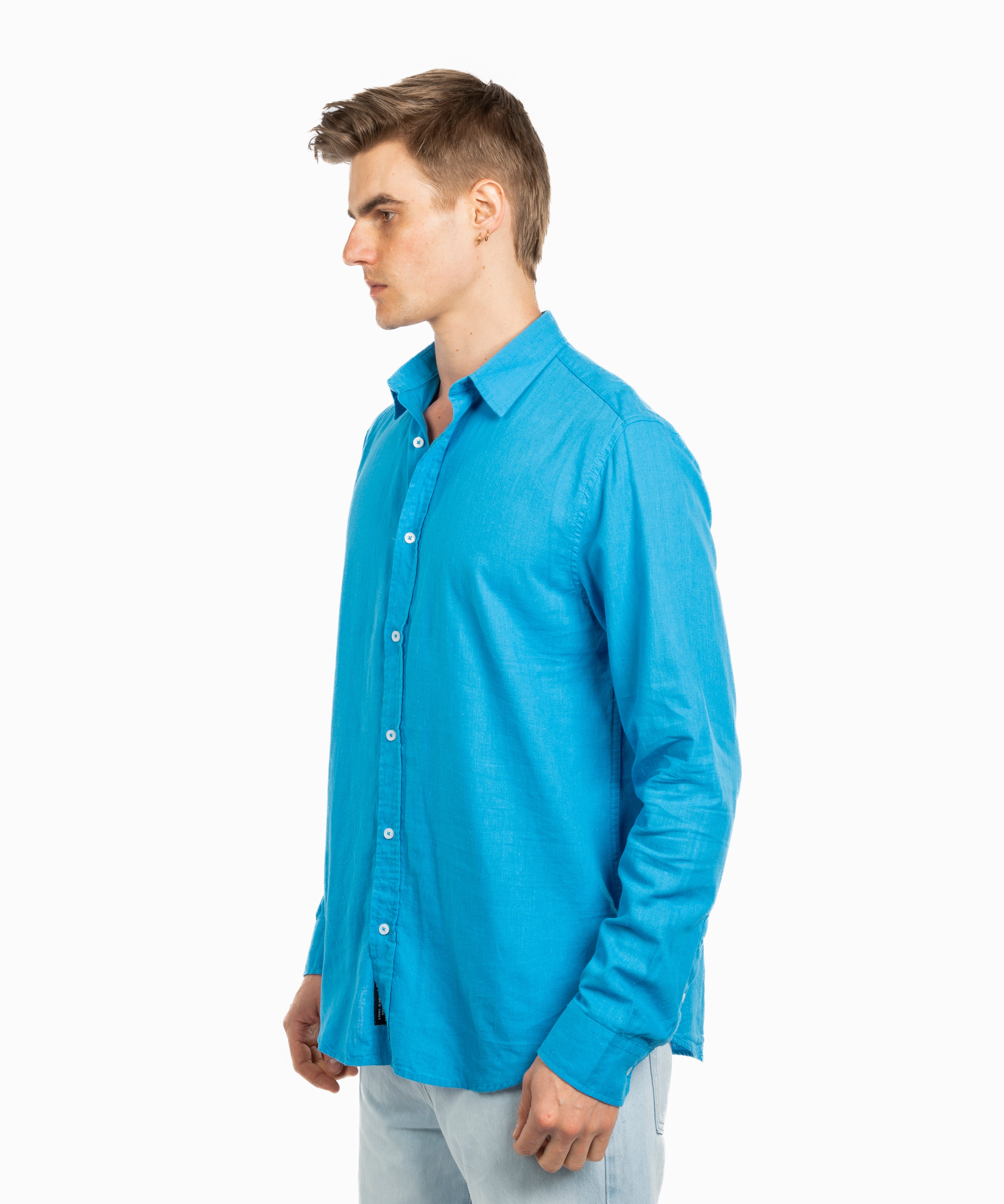 Long Sleeve Shirt - Men - Plain