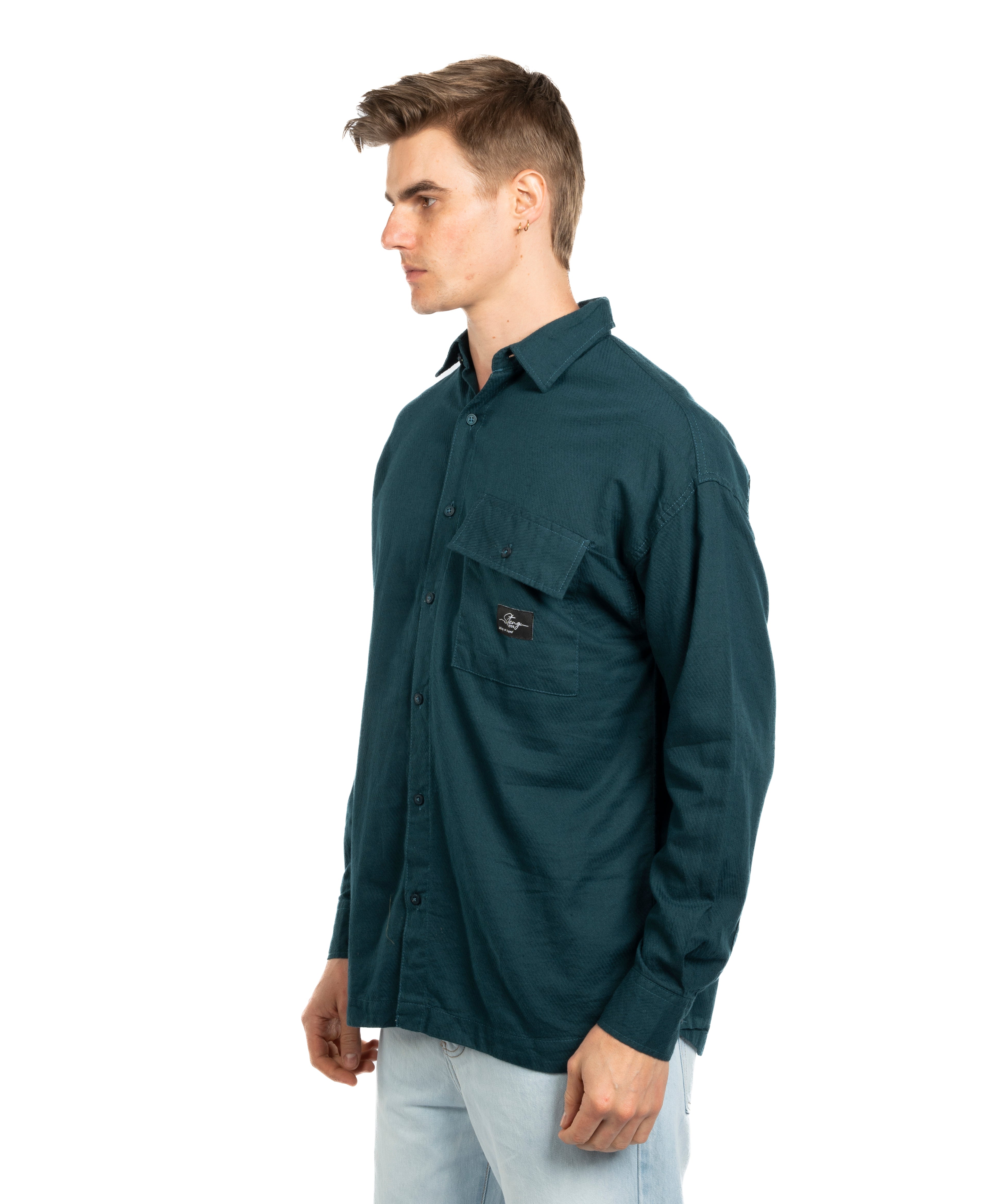 Long Sleeve Shirt - Men - Plain