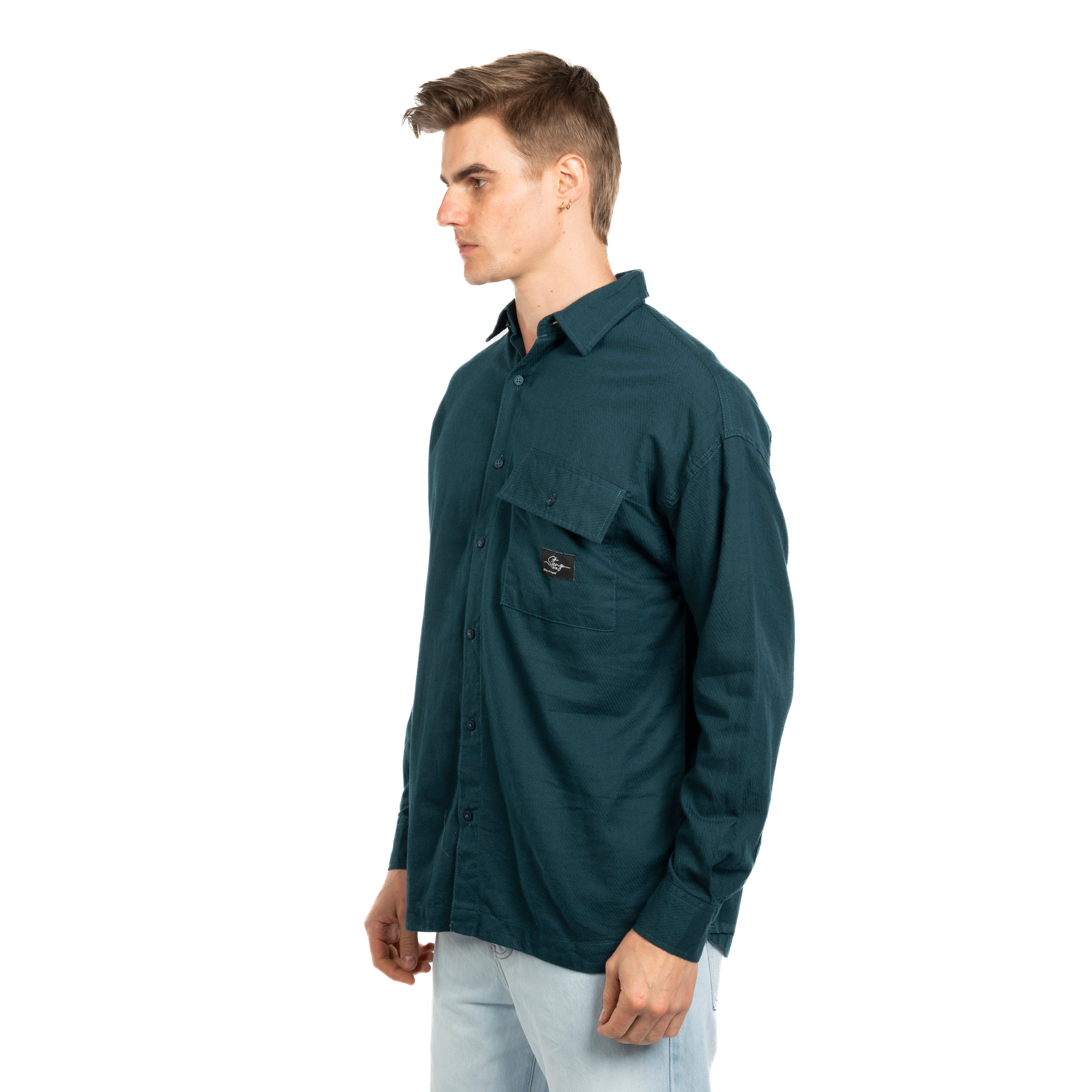 Long Sleeve Shirt - Men - Plain