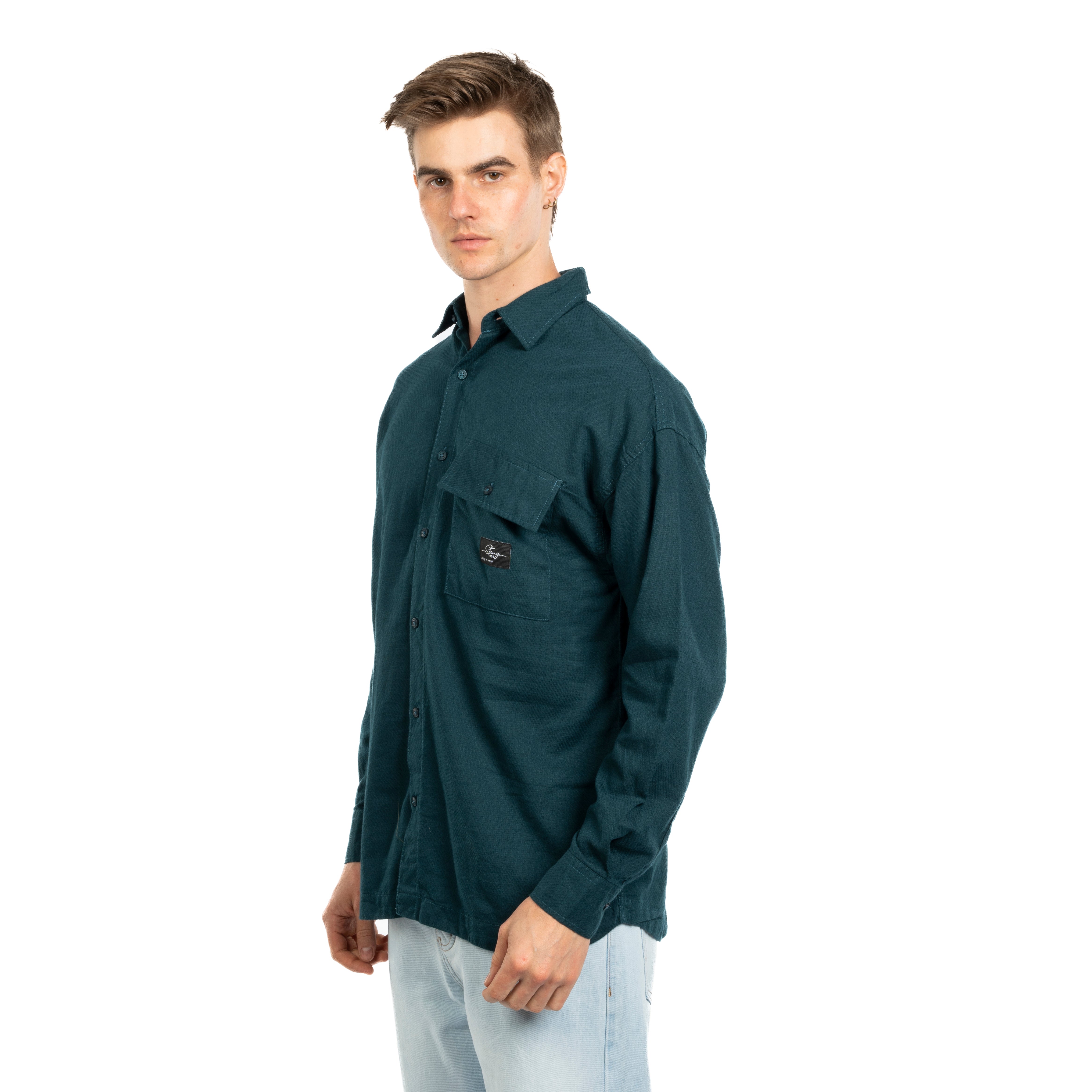Long Sleeve Shirt - Men - Plain
