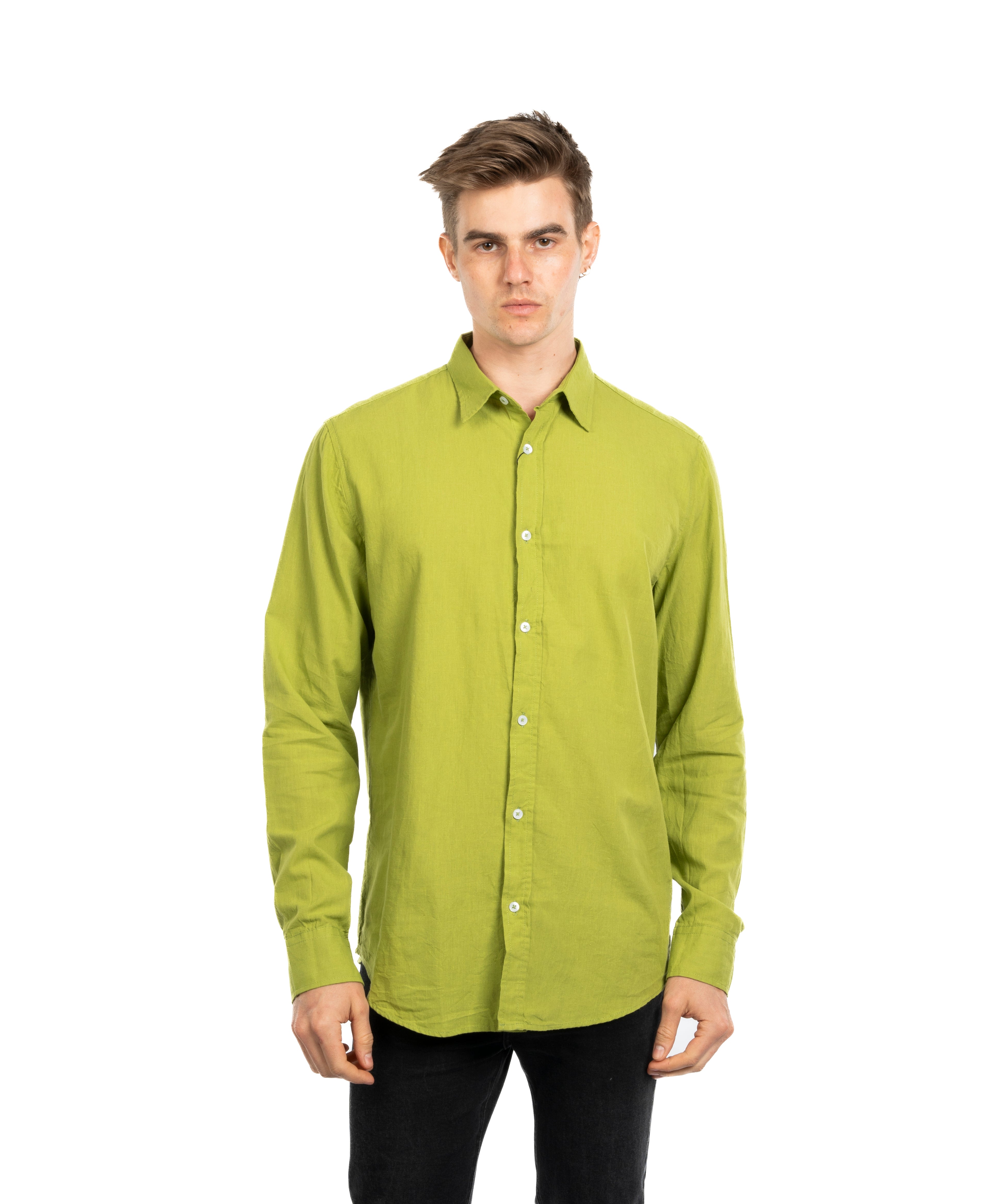 Long Sleeve Shirt - Men - Plain