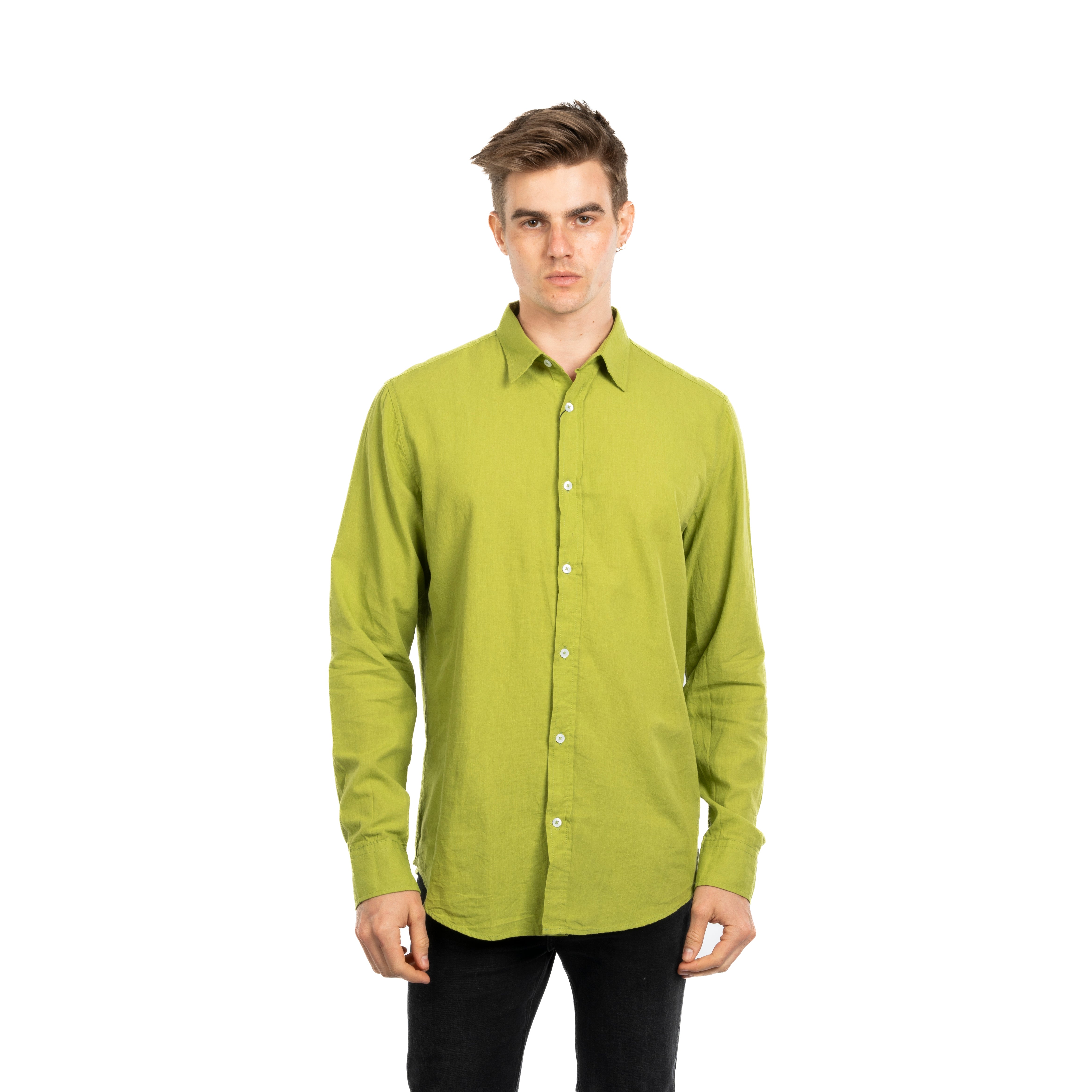 Long Sleeve Shirt - Men - Plain