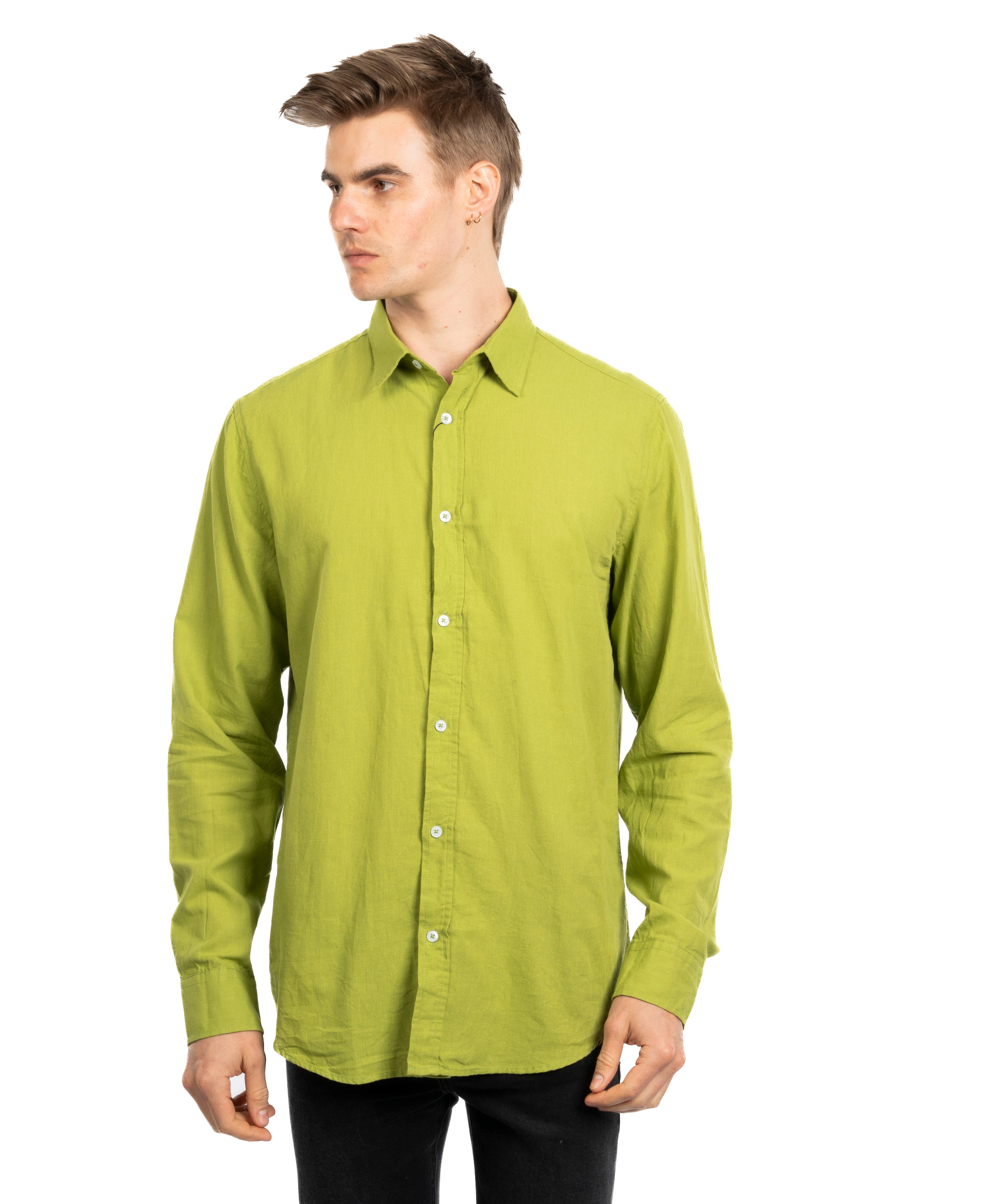 Long Sleeve Shirt - Men - Plain
