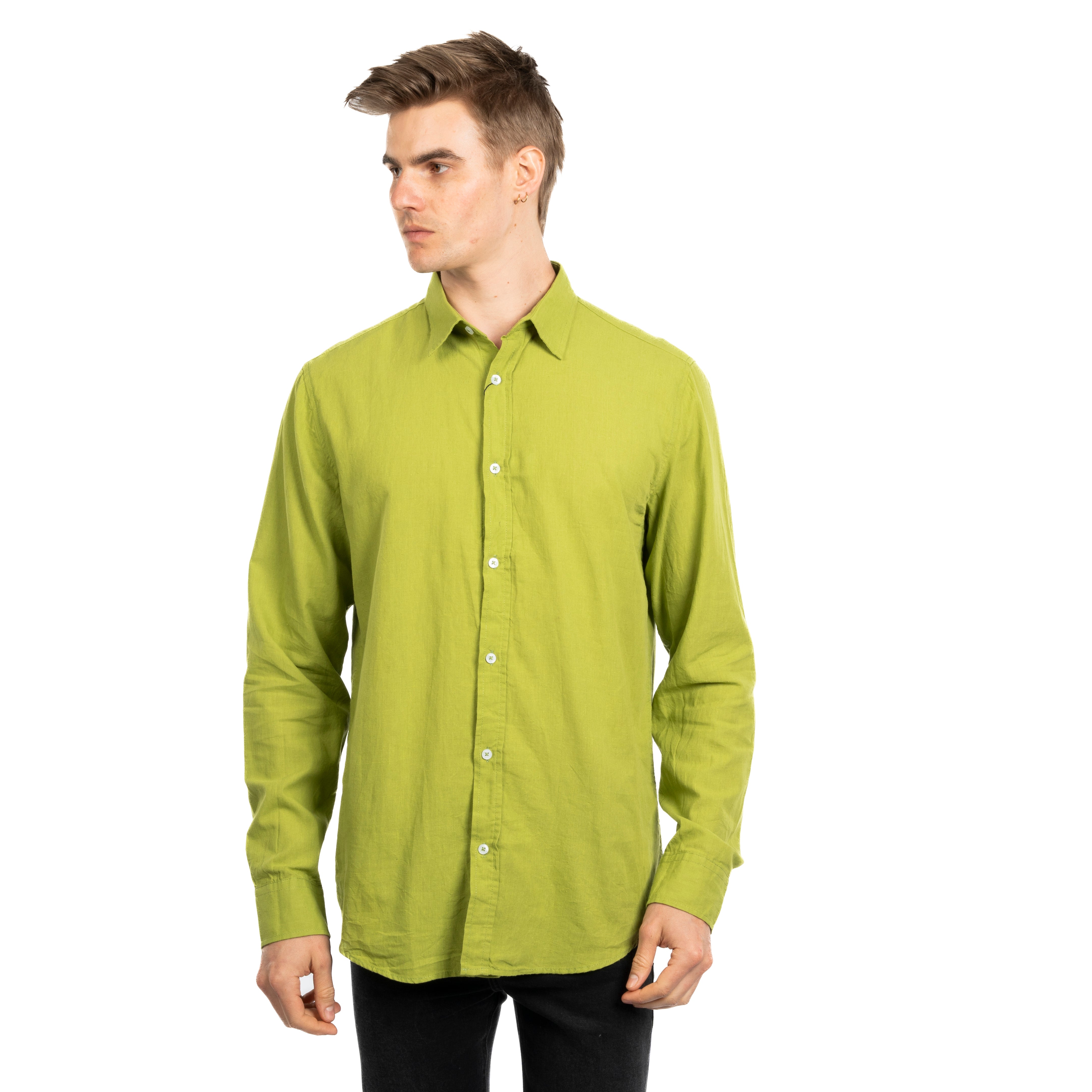 Long Sleeve Shirt - Men - Plain
