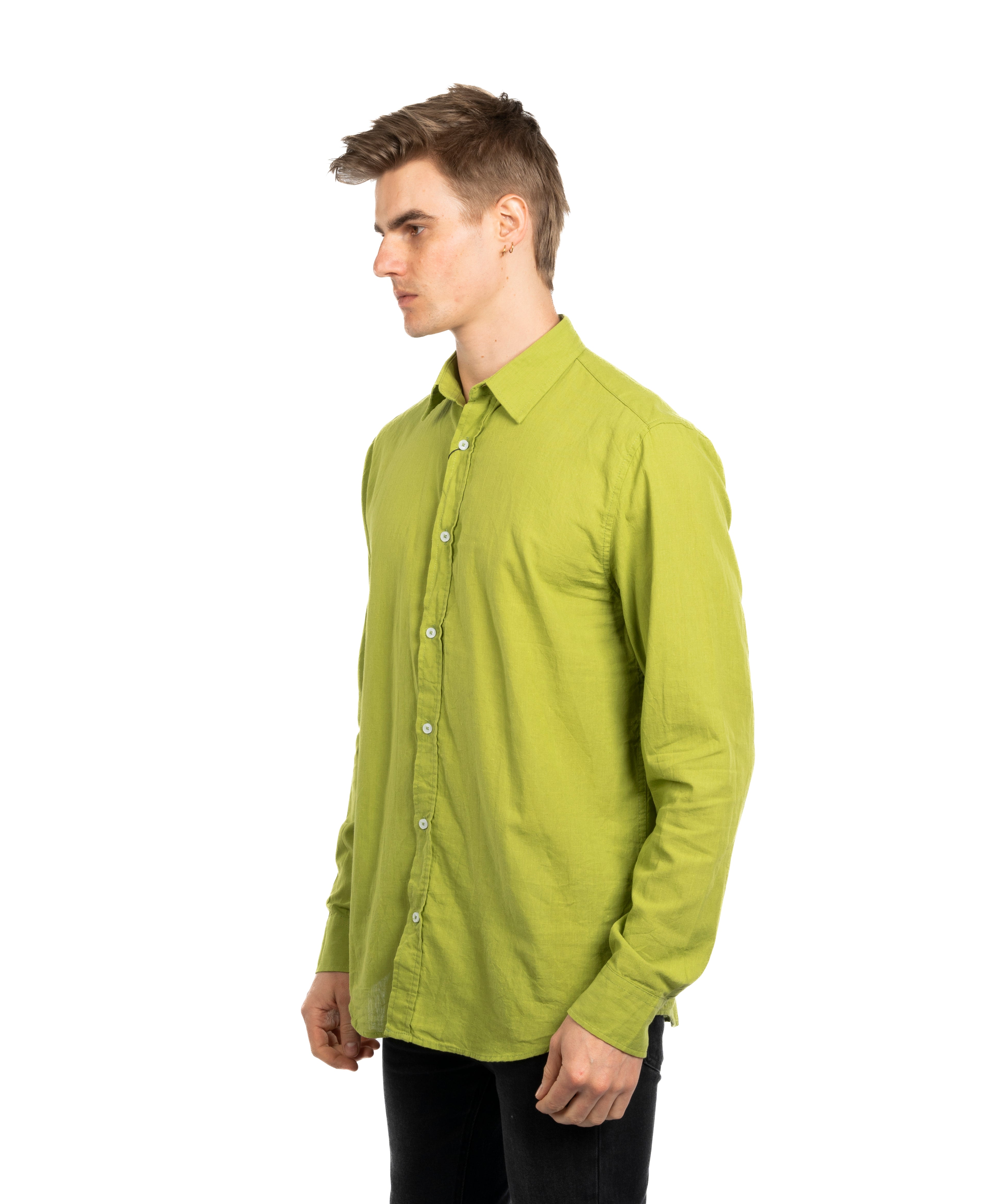 Long Sleeve Shirt - Men - Plain