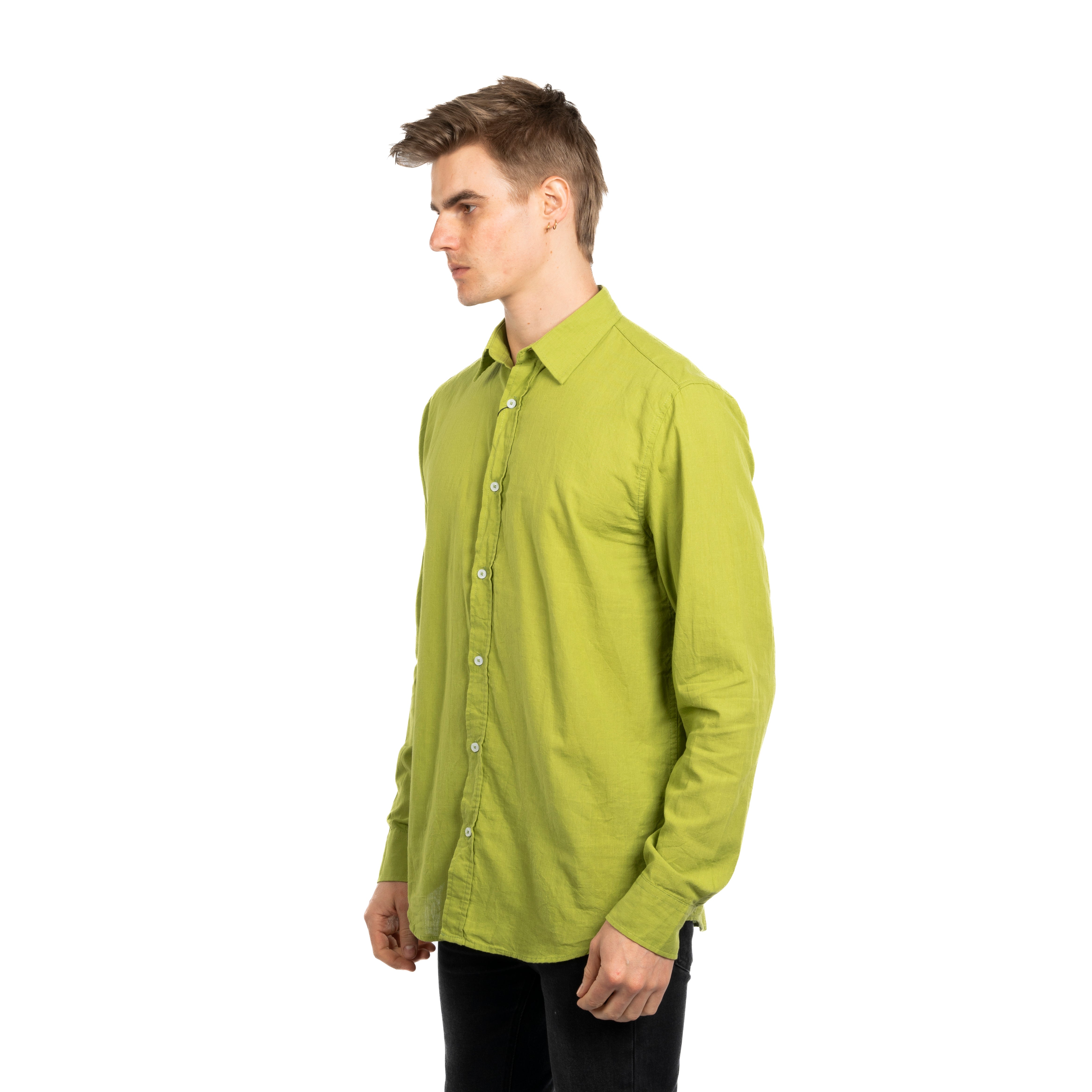Long Sleeve Shirt - Men - Plain