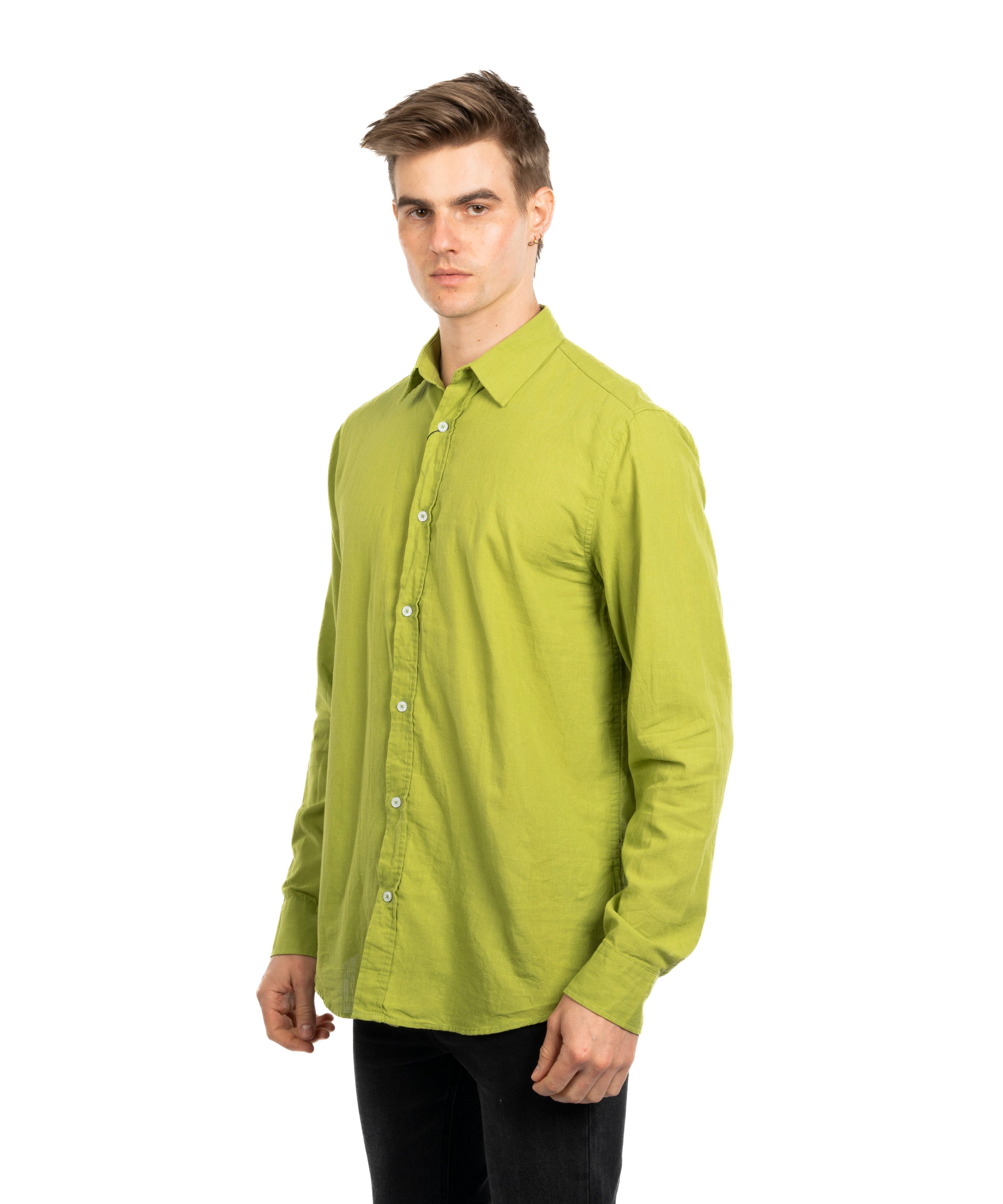 Long Sleeve Shirt - Men - Plain