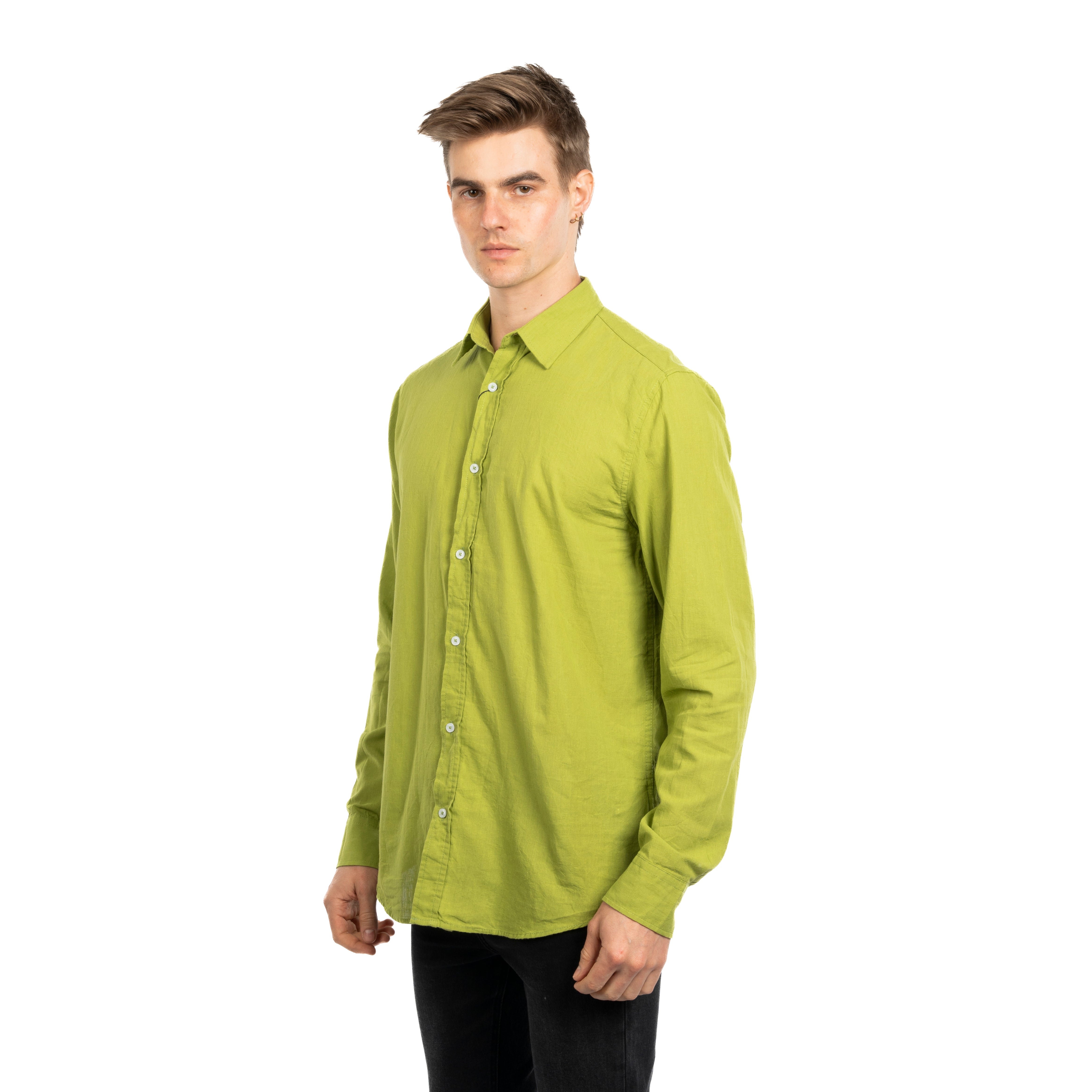 Long Sleeve Shirt - Men - Plain