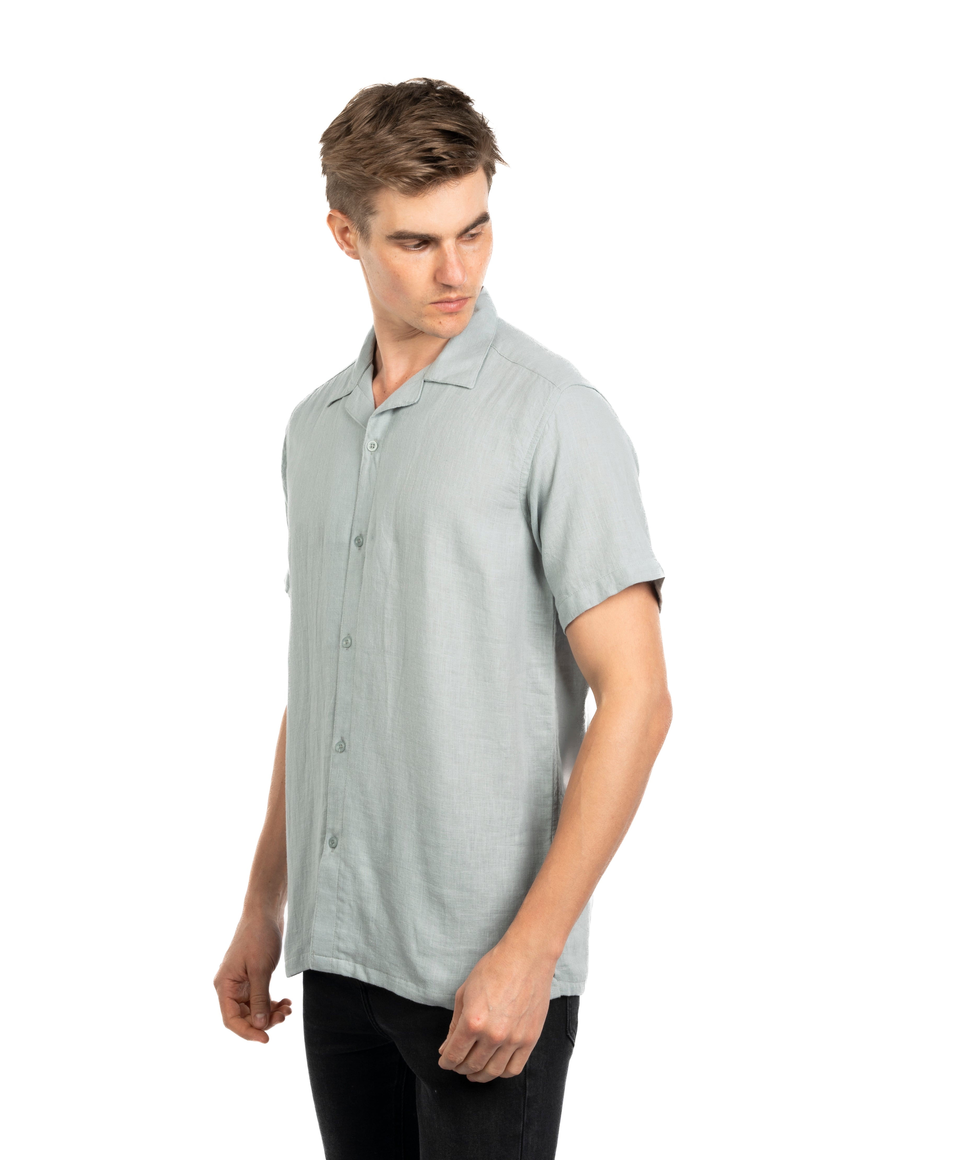 Half Sleeve Shirt - Men - Plain